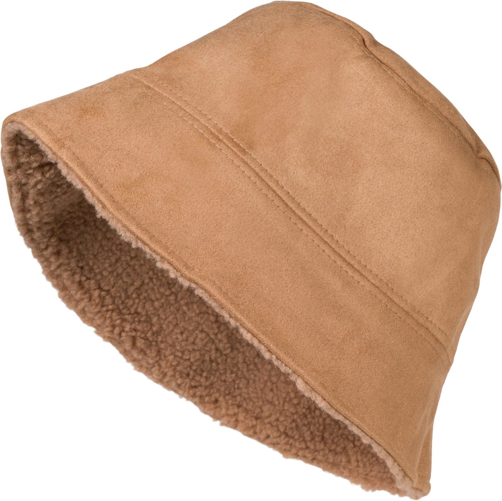 styleBREAKER Fischerhut 2 in 1 Wende Fischerhut Materialmix (1-St)