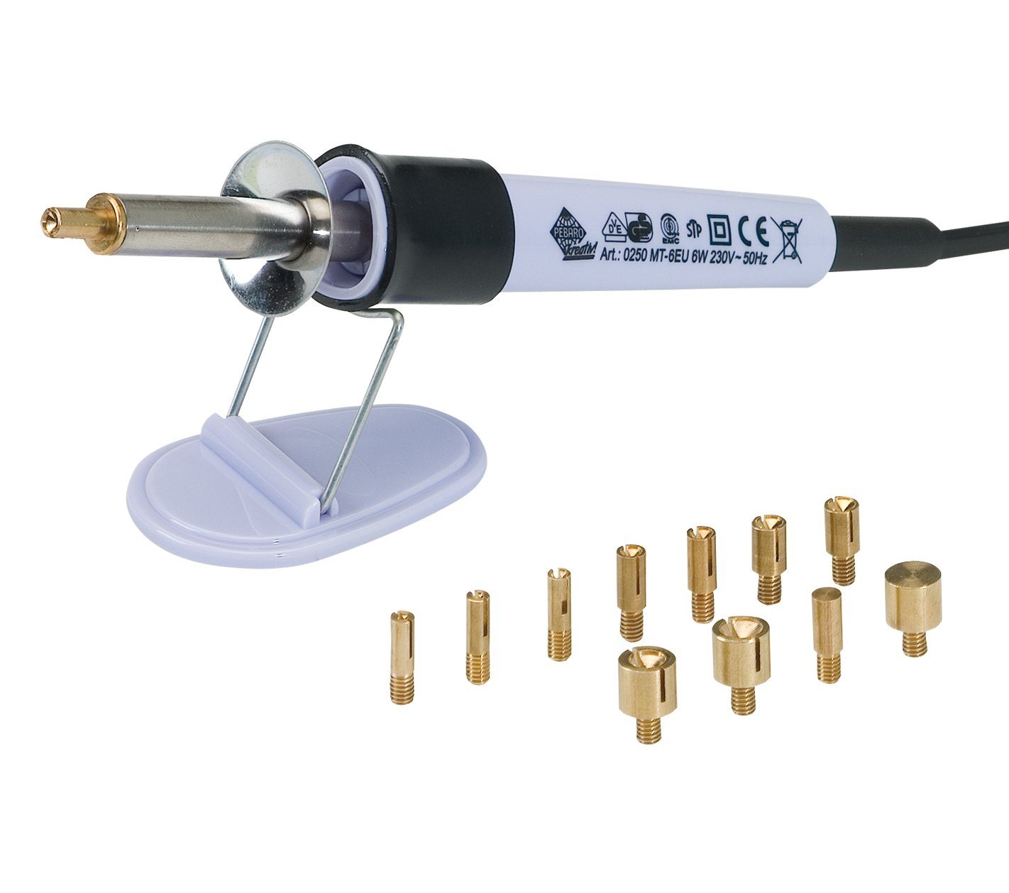 Pebaro Kreativset Strasskolben-Set mit 12 Aufsätzen, 0250