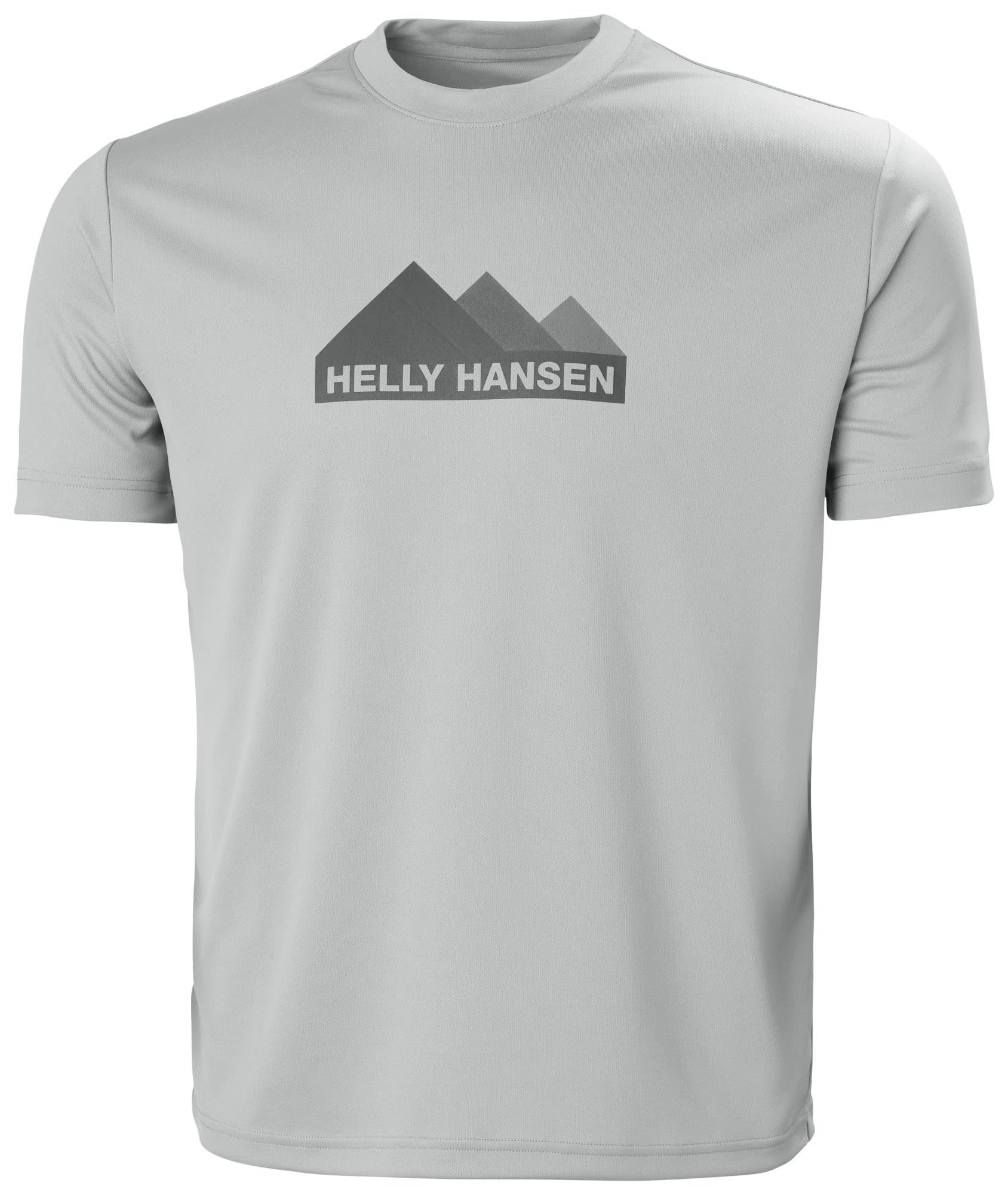 Helly Hansen T-Shirt Helly Hansen M Hh Tech Graphic T-shirt Herren Grey Grey