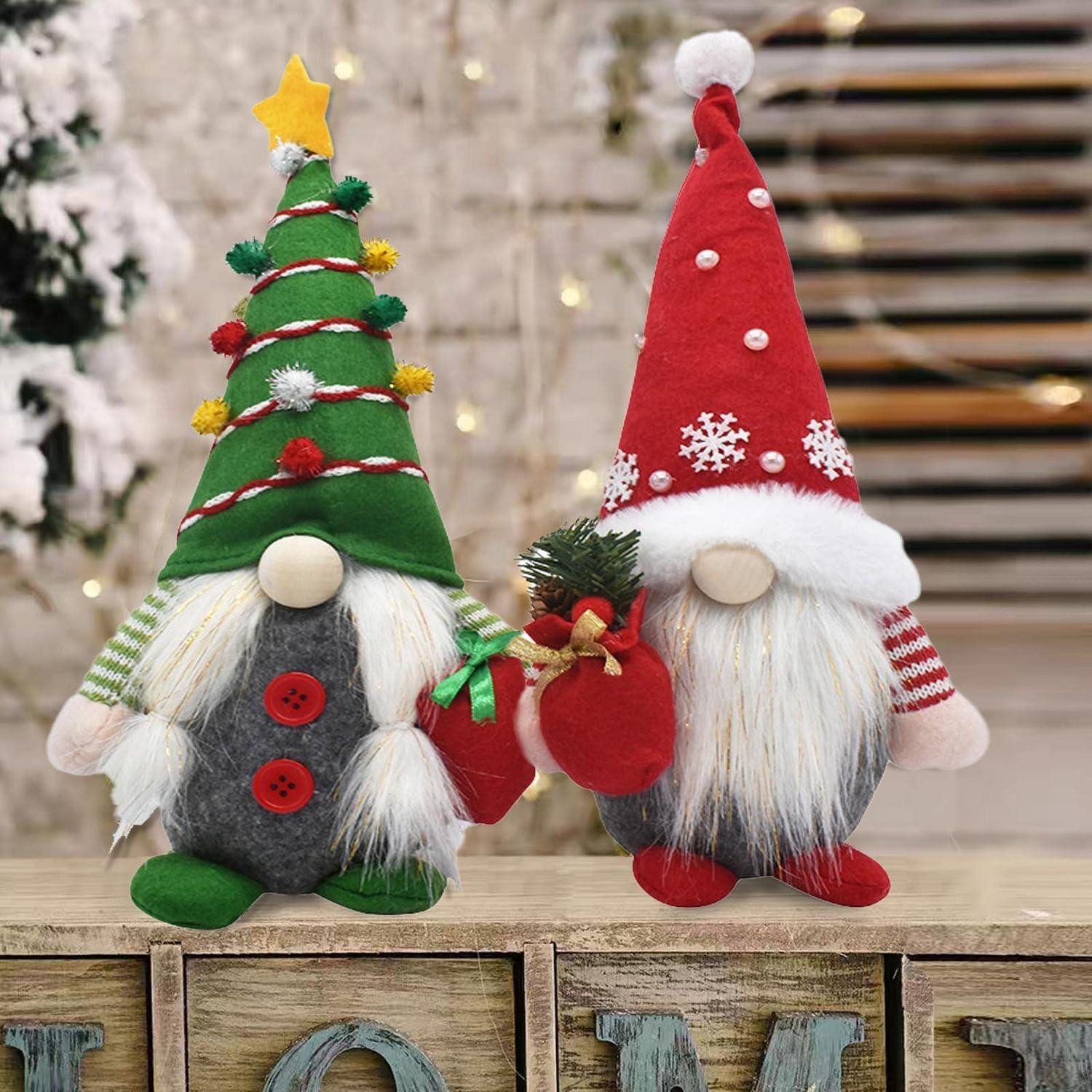 LuxusKollektion Wichtel Weihnachtswichtel 2er-Set 31cm (2 St)
