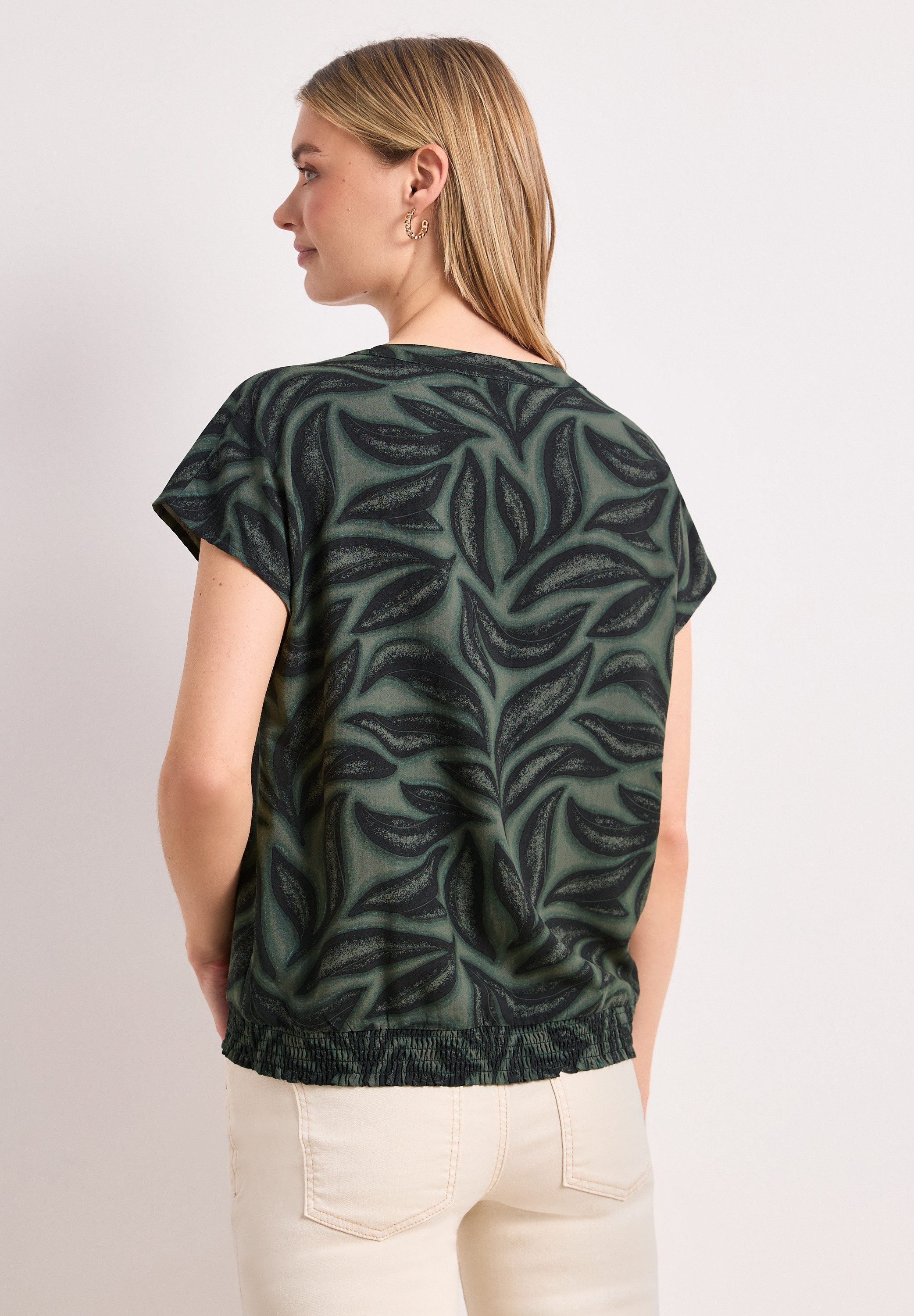 STREET ONE Kurzarmbluse Sommerbluse mit floralem Muster – Bild 2 von 5