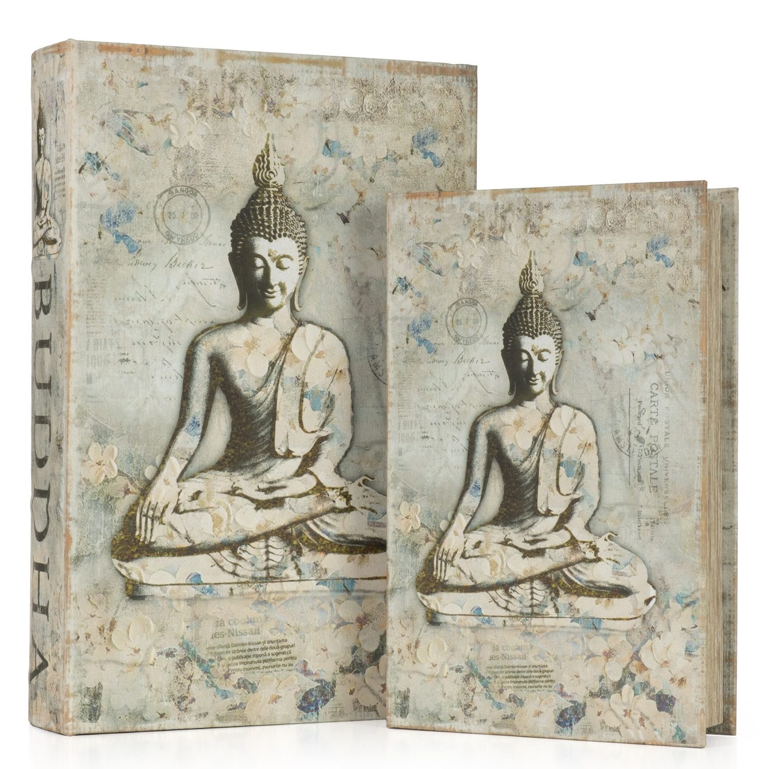 Etui Buchhüllen Set Buddha 2-teilig mit Geheimfach