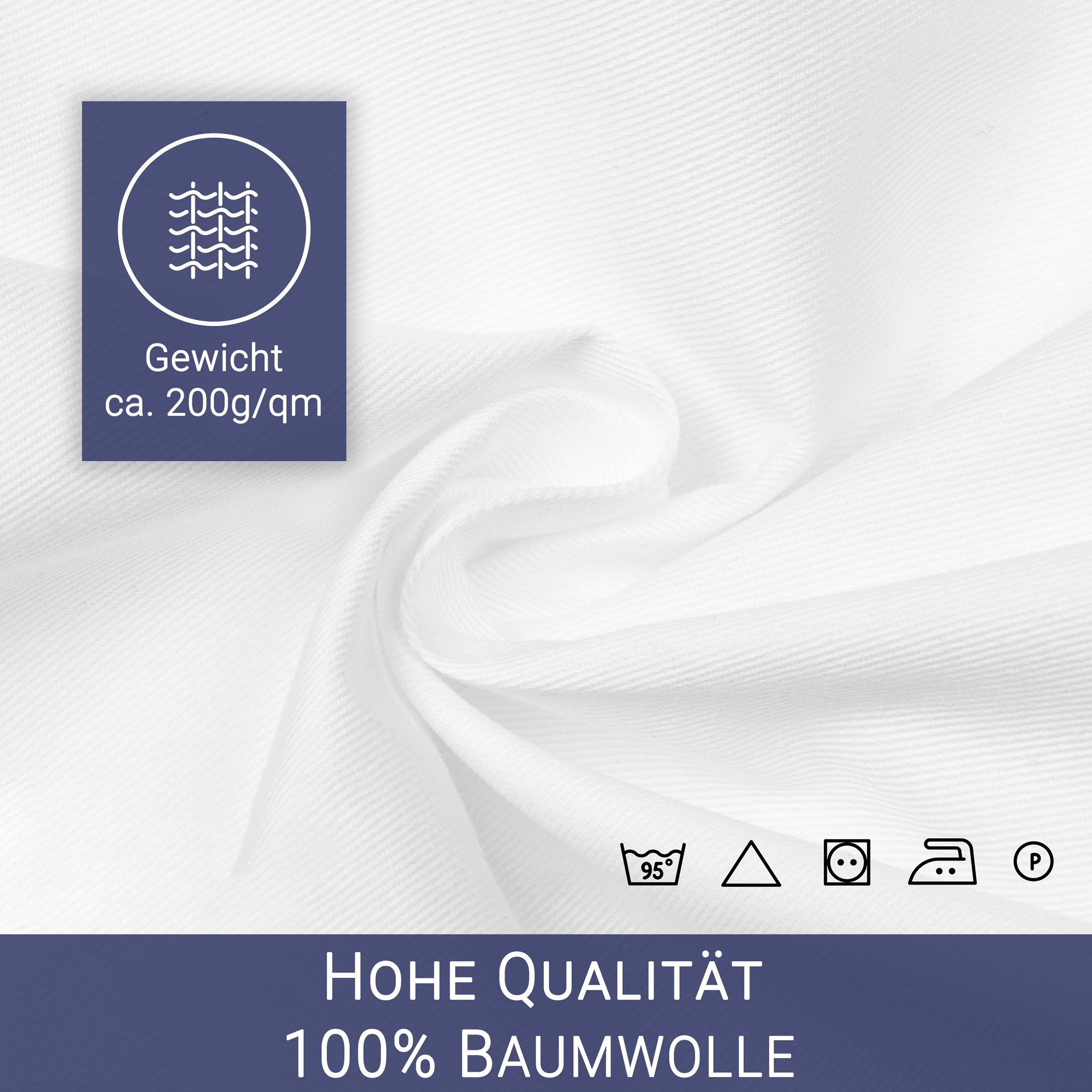 ZOLLNER Arztkittel 100% Baumwolle, Größe 34-50