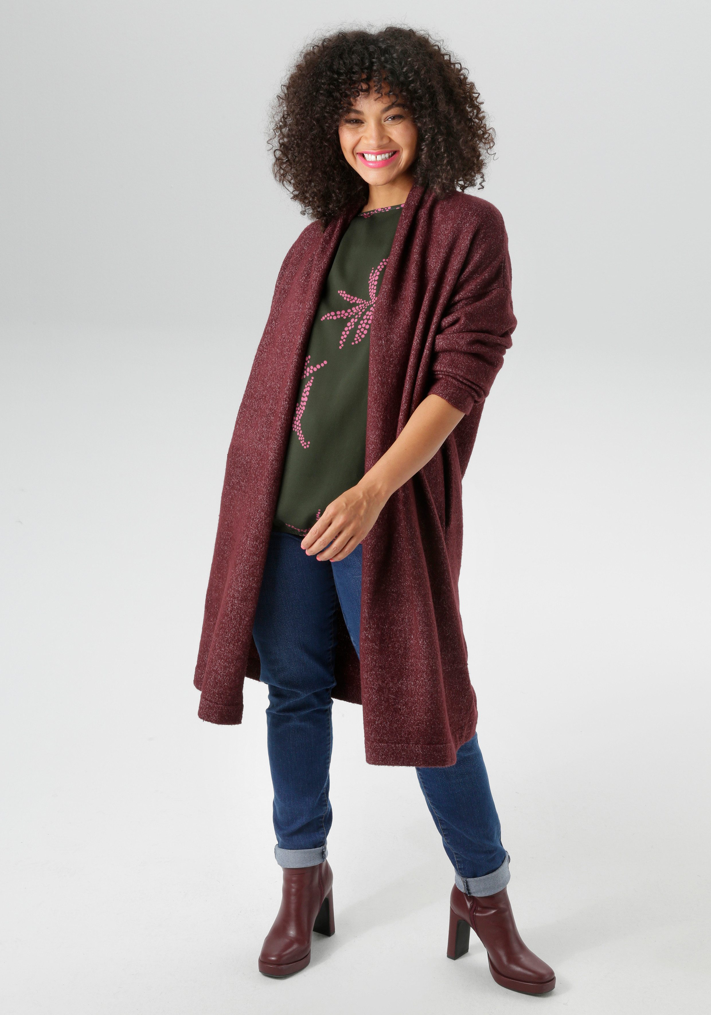Aniston PLUS Strickjacke in kuscheliger Qualität günstig online kaufen