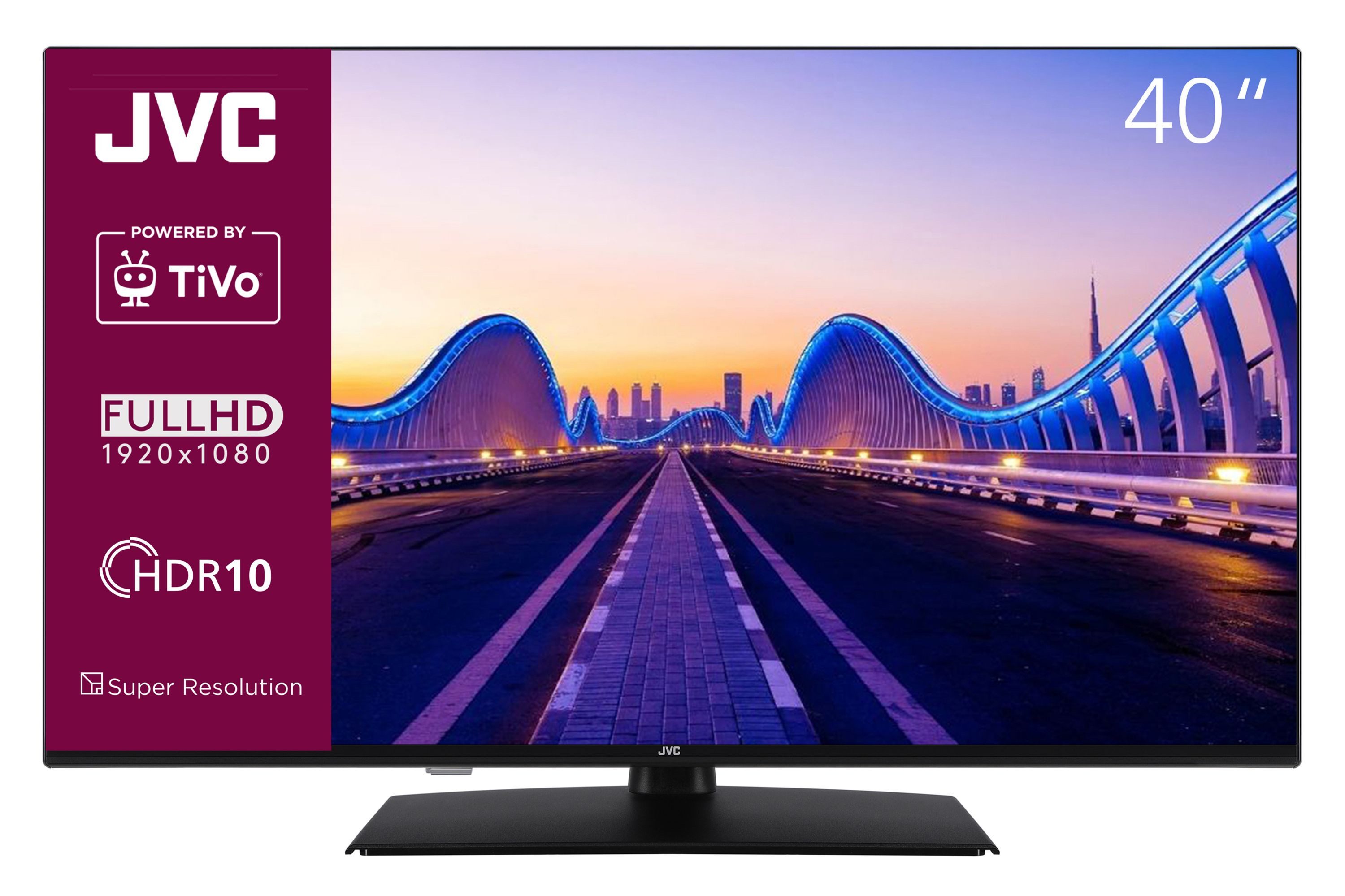 JVC LT-40VF5355 LCD-LED Телевизоры (102 cm/40 Zoll, Full HD, Smart TV powered by TiVo, TiVo Smart TV, HDR, Triple-Tuner, 6 Monate HD)