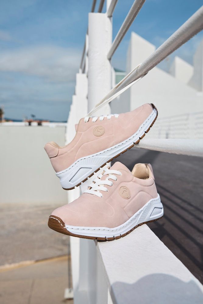 Rieker Sneaker mit MemoSoft-Innensohle, Freizeitschuh, Halbschuh, Schnürschuh