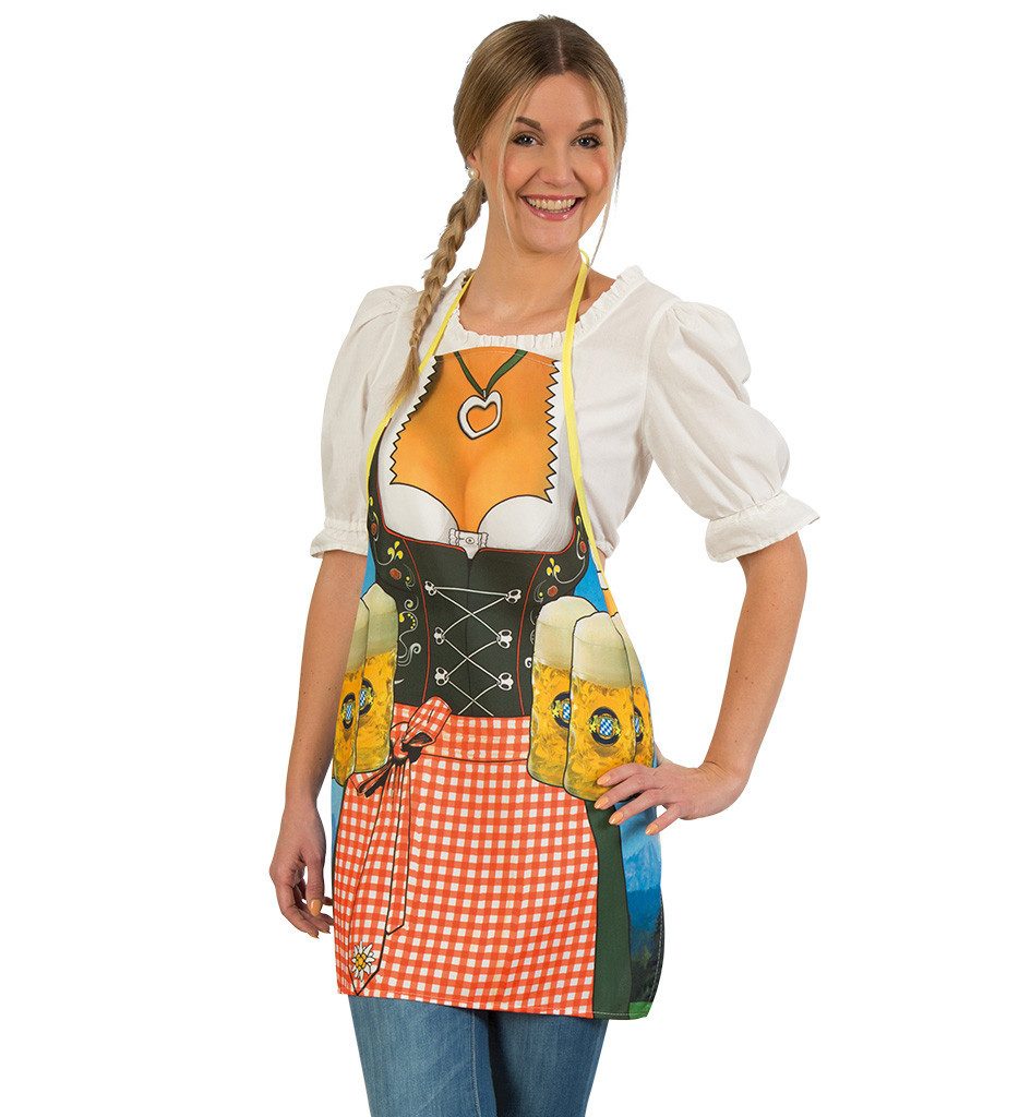 Fries Kostüm Bayern Bier Schürze Zenzi Kostüm Umhang Oktoberfest Karneval Party Alm