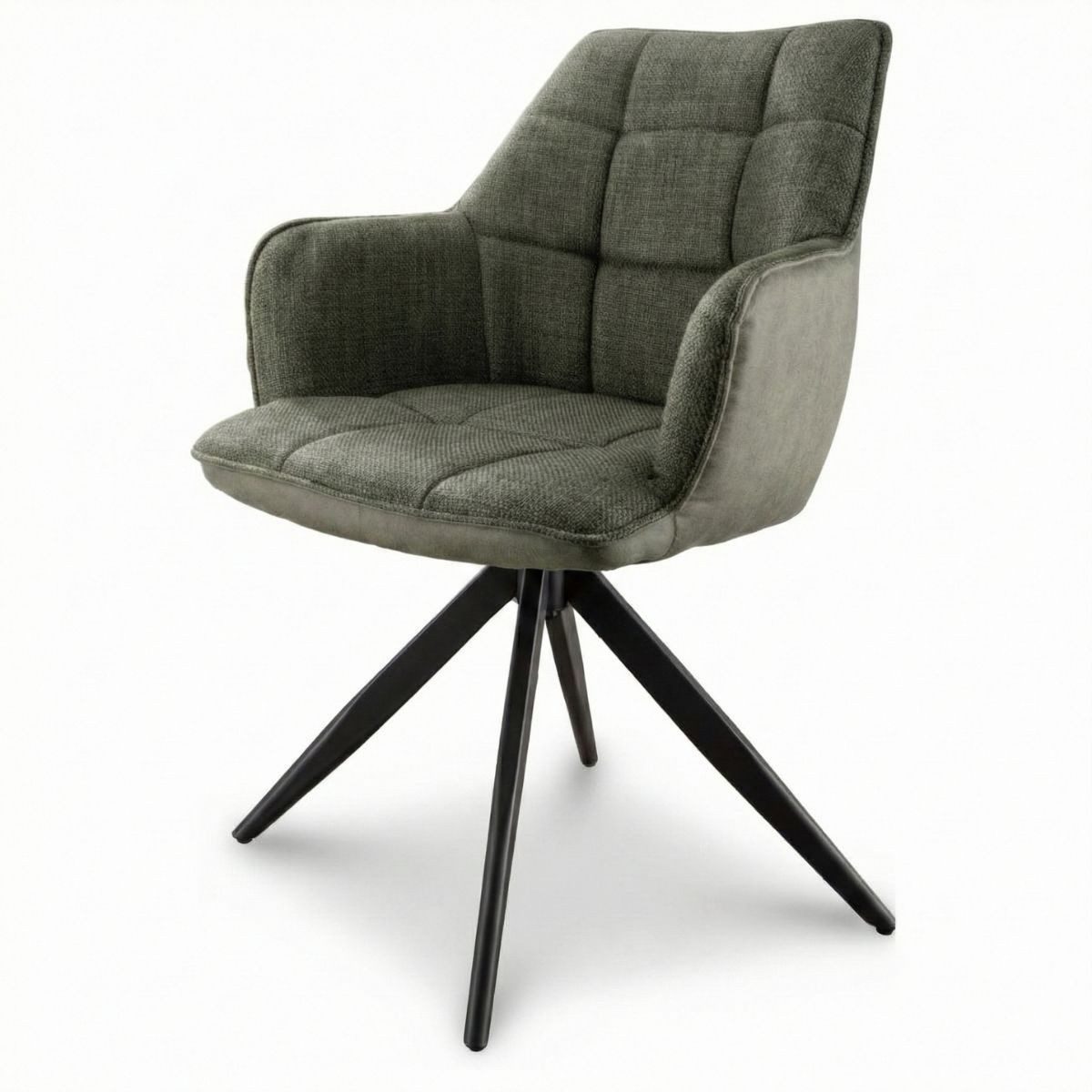 Liadomo Armlehnstuhl London, mit Armlehnen, Textilbezug, 4-Fuß-Metallgestell schwarz