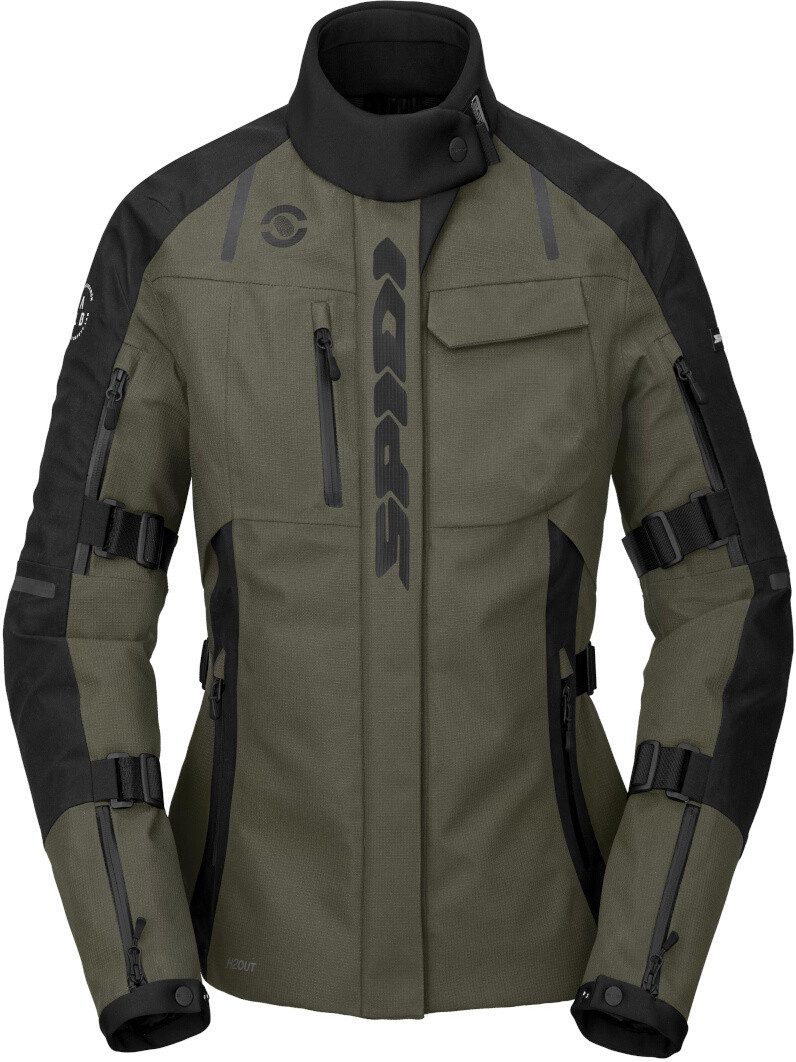 SpiDi Motorradjacke Tour Evo 2 H2Out wasserdichte Damen Motorrad Textiljacke 3-Lagen-Laminat,herausnehmbares Innenfutter,wasserdicht