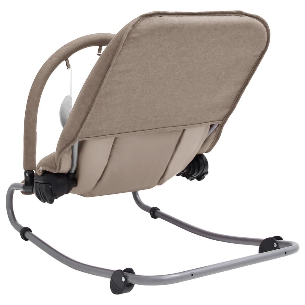 vidaXL Steckdose Babywippe Stahl Taupe