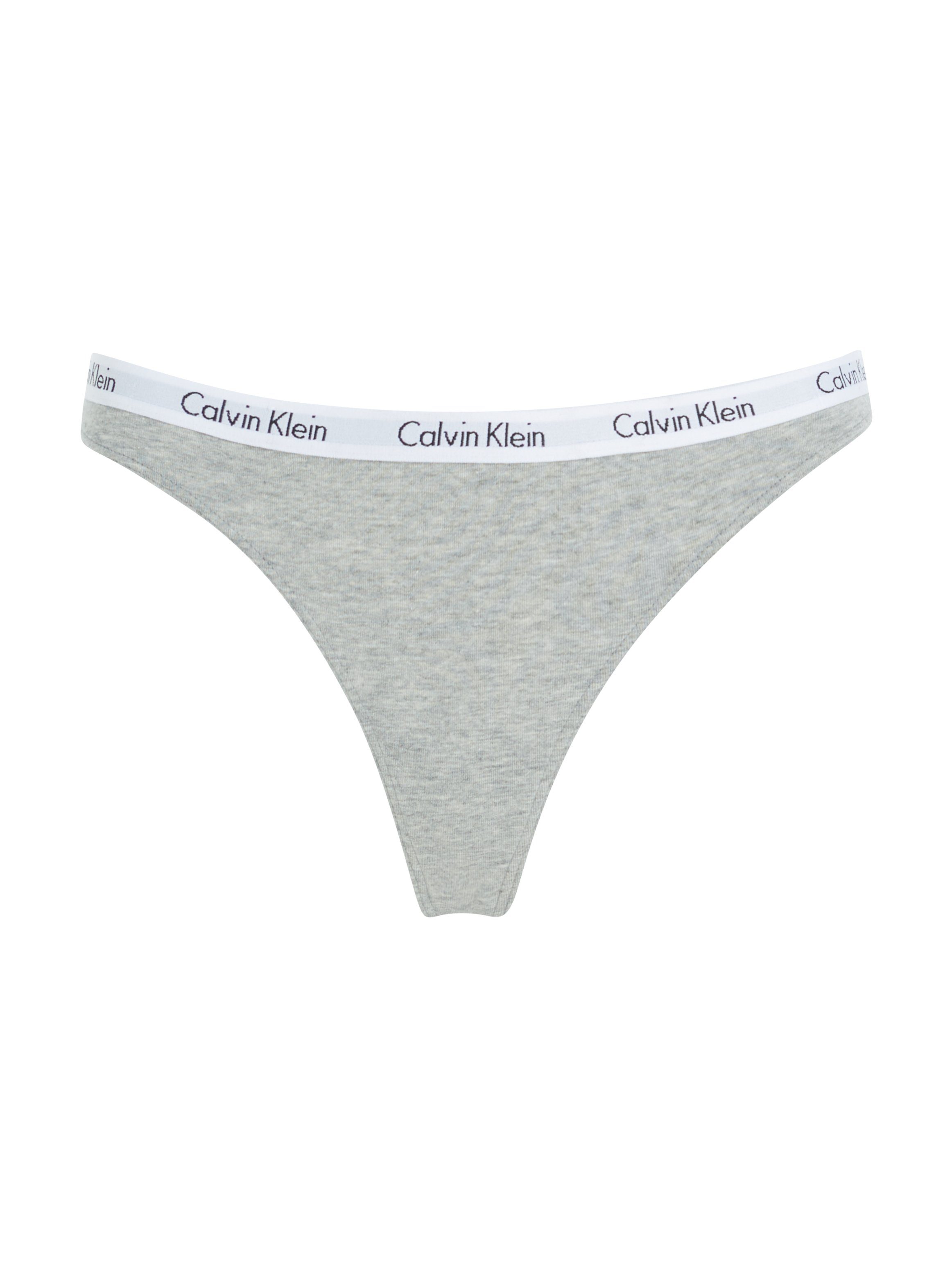 Klein mit Underwear T-String Logobund grau Calvin klassischem