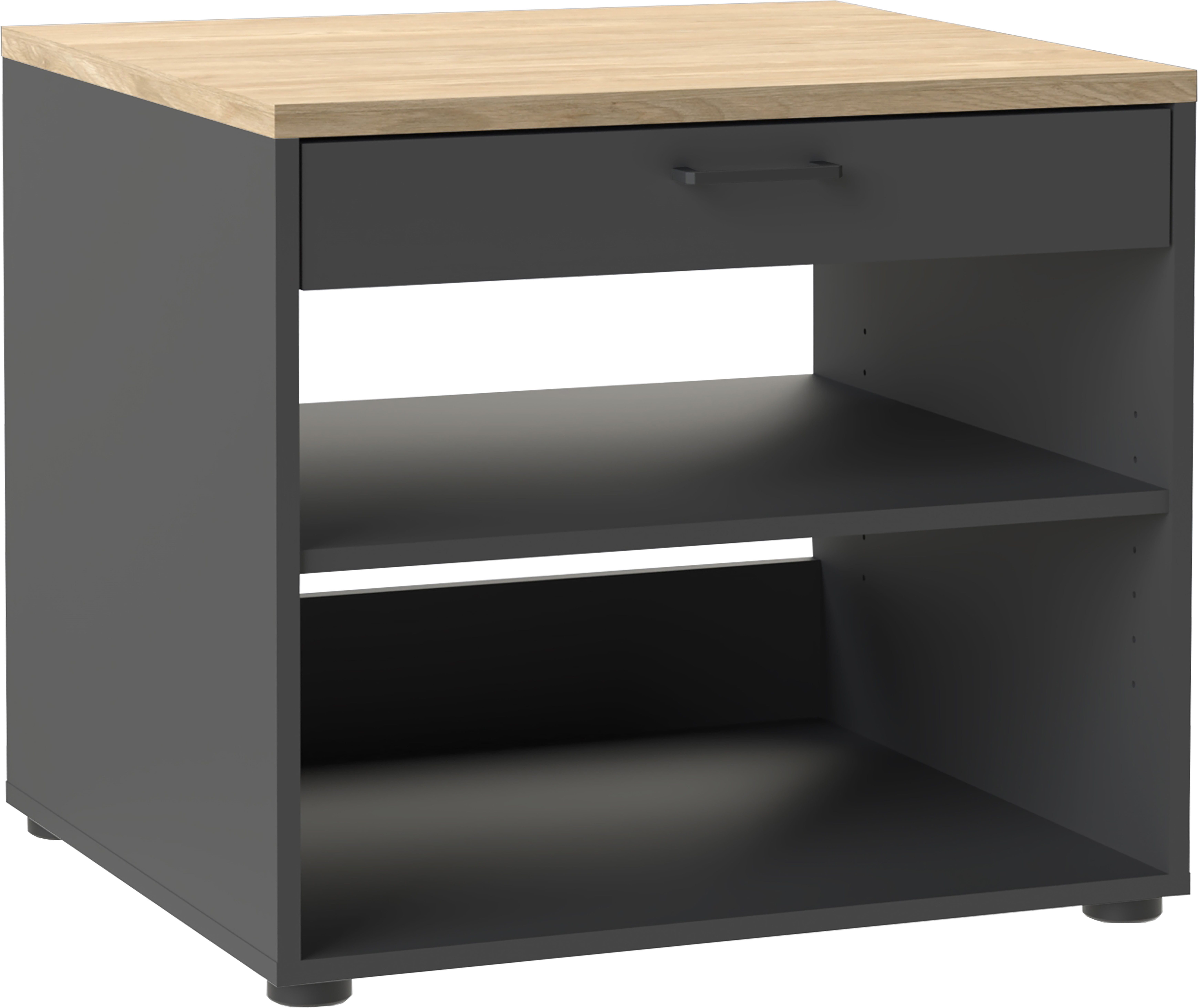 Schildmeyer Waschmaschinenumbauschrank Solea, mit praktischem Auszug, Breite 67 cm, Made in Germany (1-St) praktischer Auszug zum Abstellen eines Wäschekorbs, Made in Germany