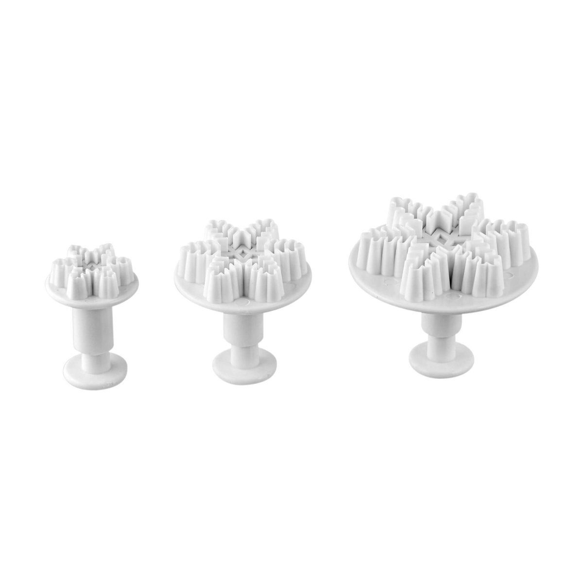Dr. Oetker Küchenhelfer Ausstechform Dekorausstecher für Marzipan / Fondant Schneeflocke