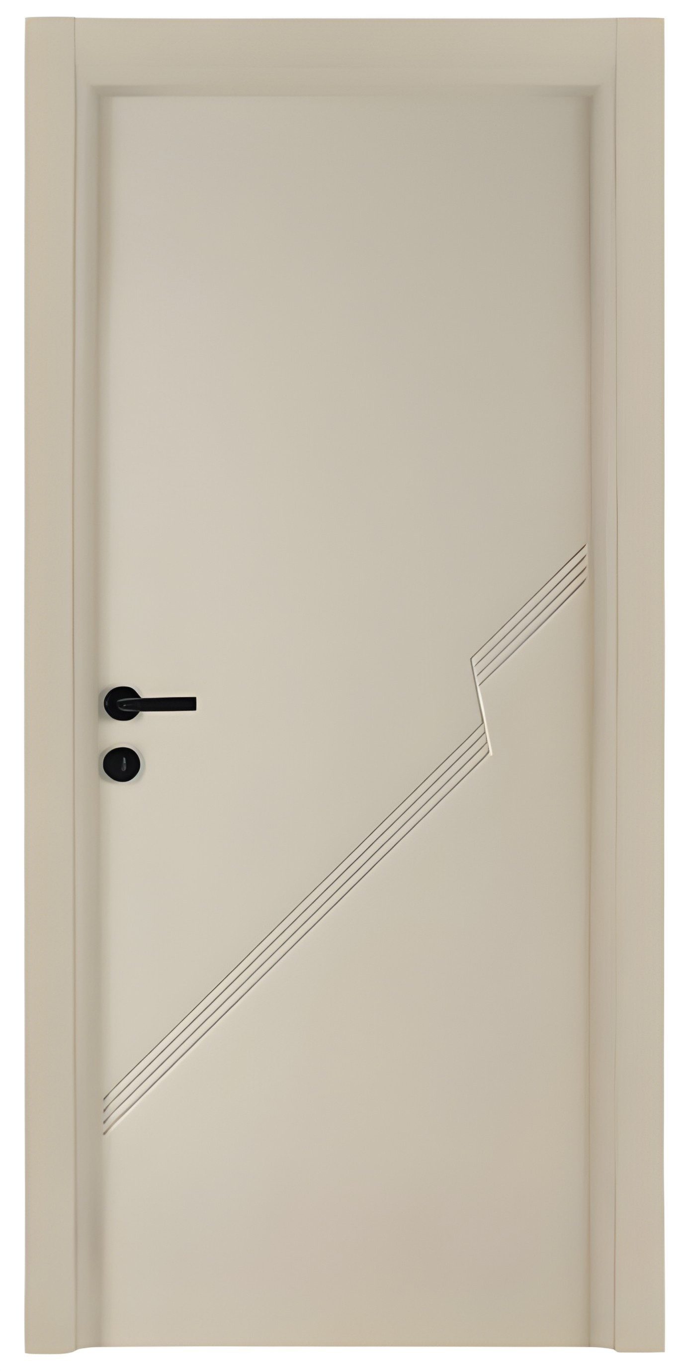 JVmoebel Zimmertür Beige Designer-Tür aus PVC für stilvolle Wohnräume