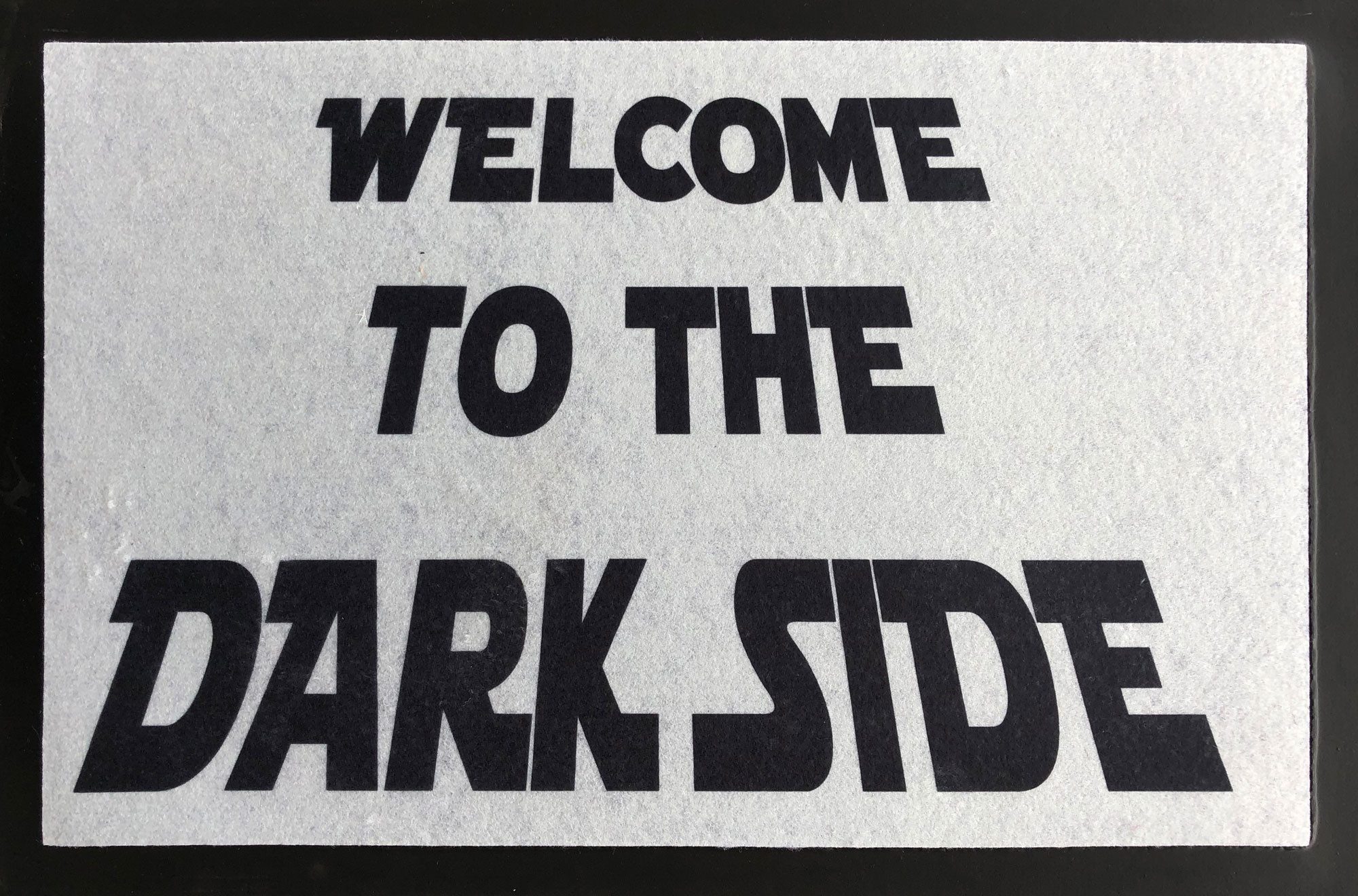 Fußmatte Fußmatte - Türmatten - Welcome to the Dark Side - Galaxis white