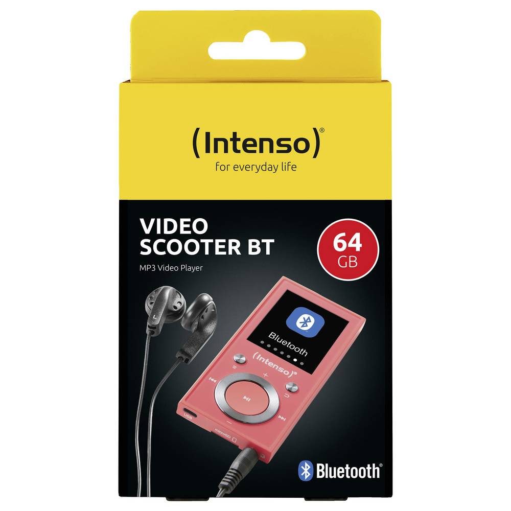 Intenso MP3 Videoplayer 64GB Music Walker MP3-Player 64 GB Pink Bluetooth® MP3-Player