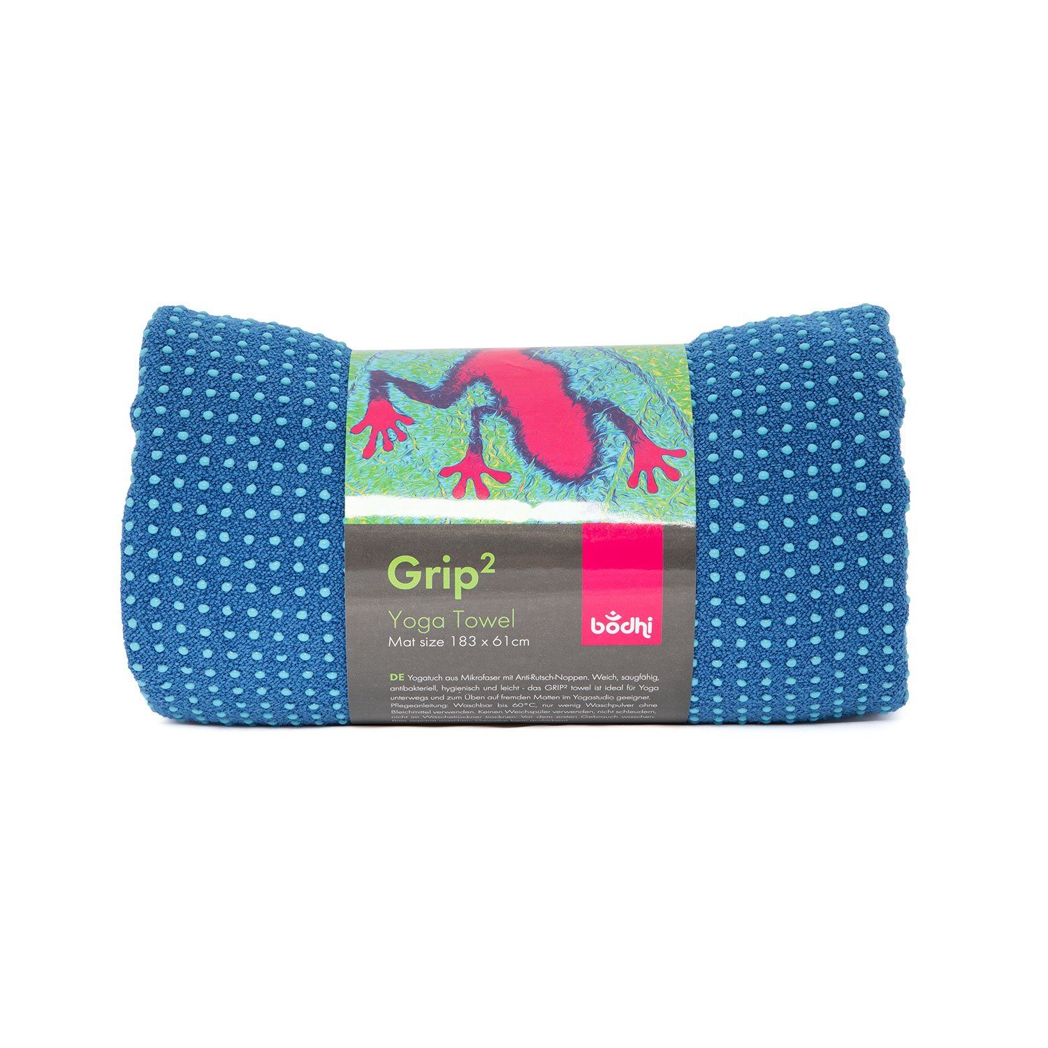 bodhi Sporthandtuch Yogatuch GRIP ² - Zweifarbig blau/aqua