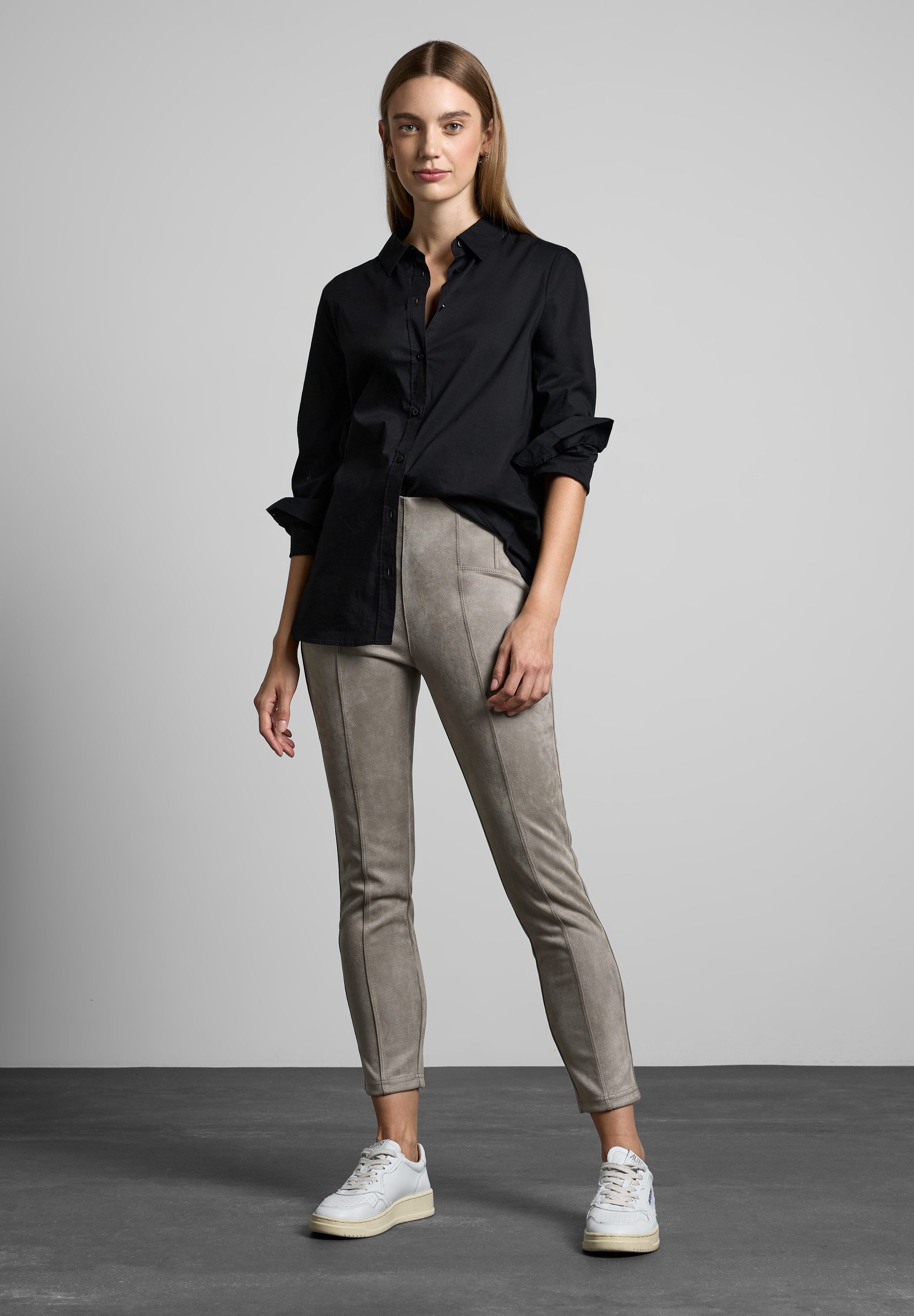 STREET ONE Stoffhose High Waist