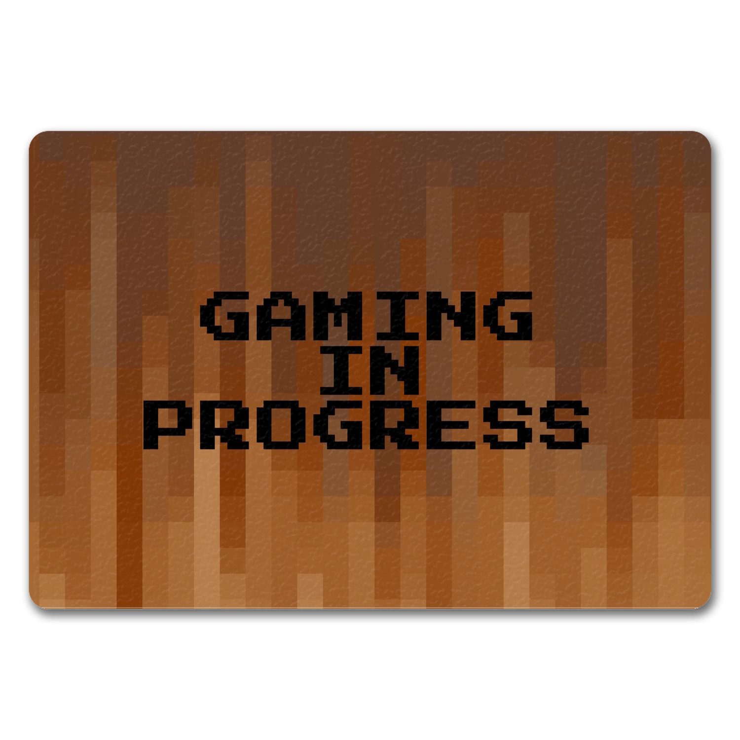Fußmatte Fußmatte in 35x50 cm ohne Rand mit Pixelmotiv und Spruch: Gaming Art