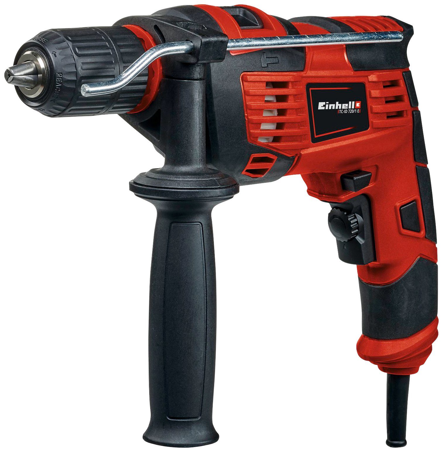 Einhell Schlagbohrmaschine TC-ID 720/1 E, (1-tlg), 2 Funktionen:  Bohren/Schlagbohren für materialgerechtes Arbeiten