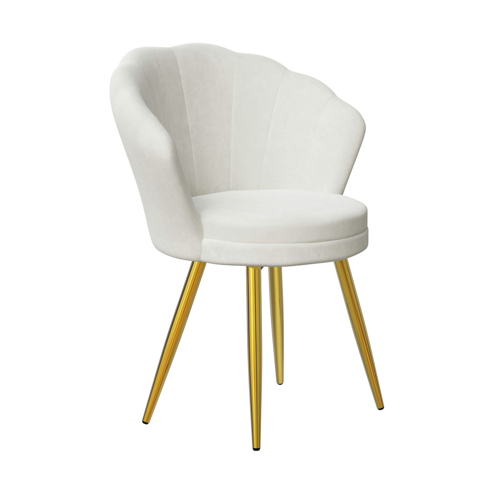 JEOBEST Esszimmerstuhl Loungesessel für Wohnzimmer, Gepolsterter Sitz, Metallbeine, (1 St), Belastung 150 kg, für Wohnzimmer, Schlafzimmer