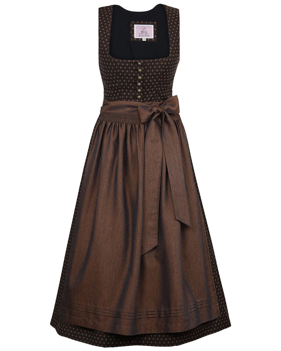 MarJo Dirndl Dirndl Ehrwald 75cm Länge espresso