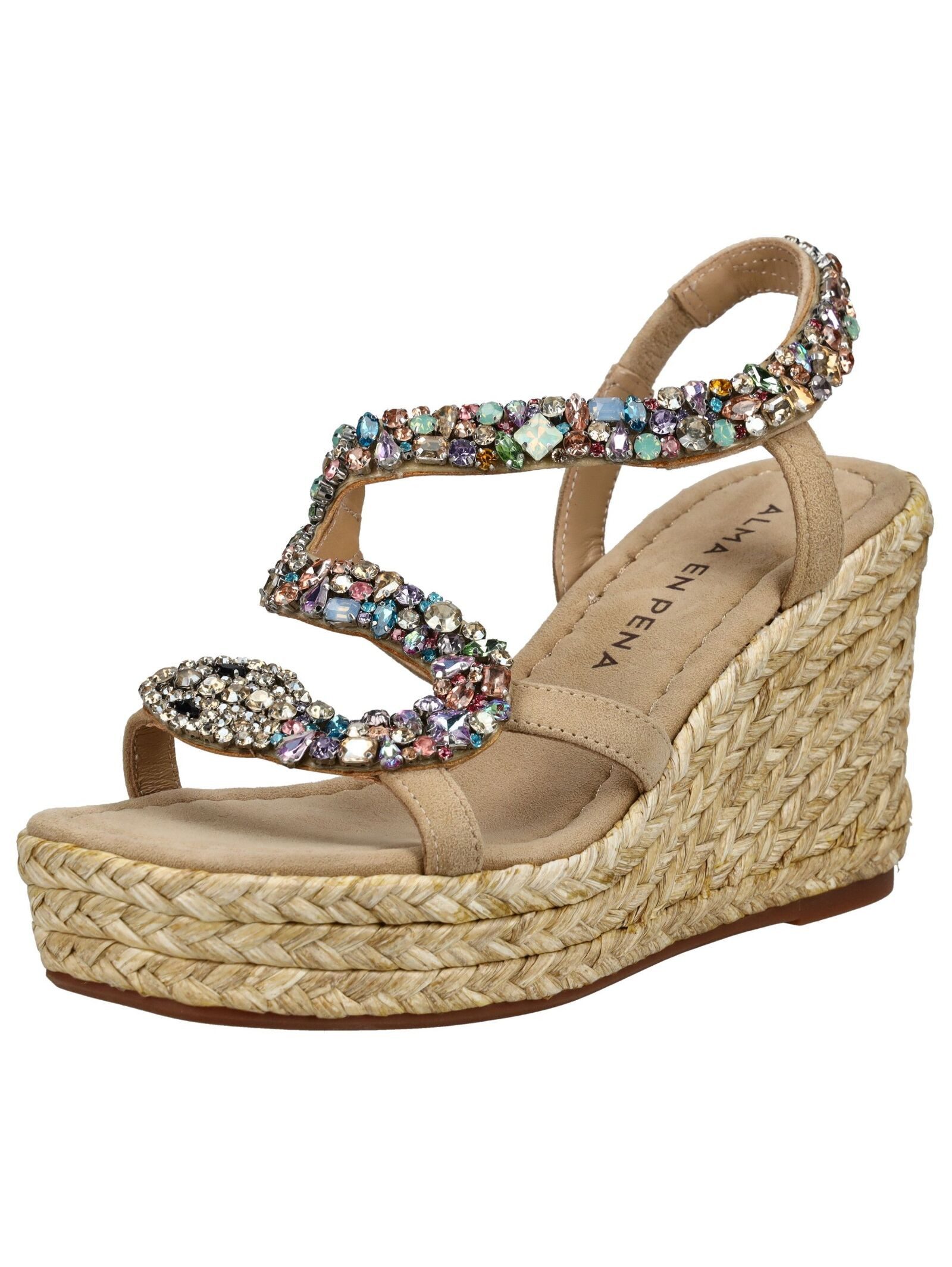 ALMA EN PENA Sandalen Textil Keilsandalette