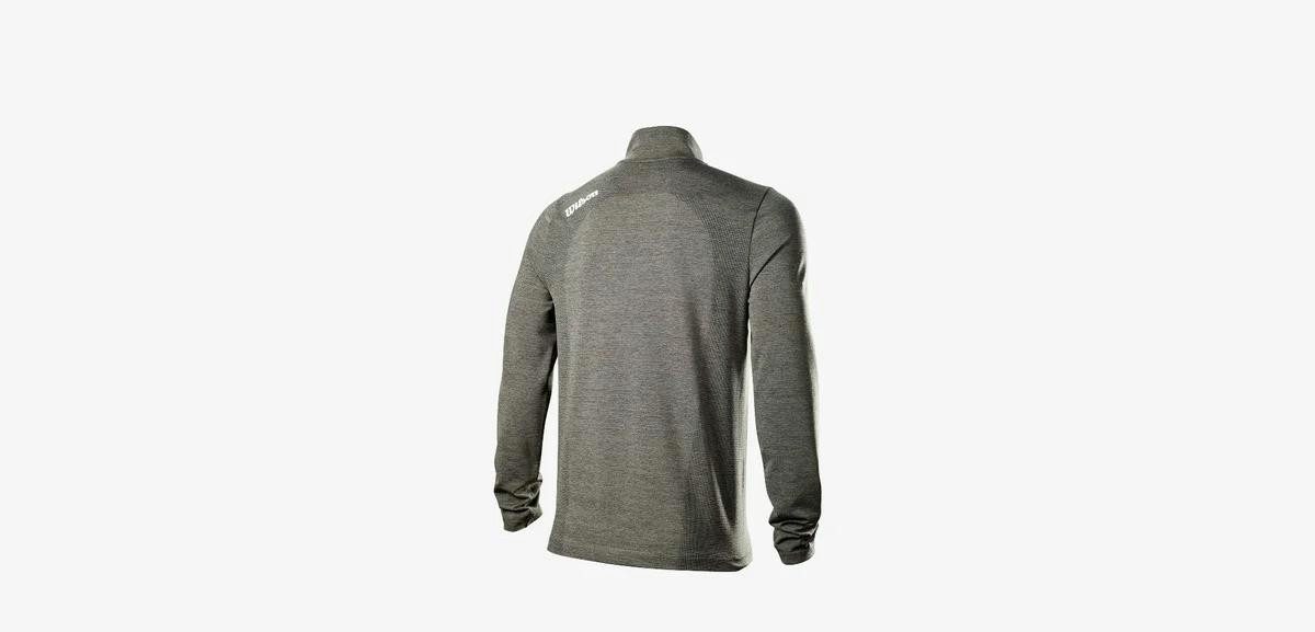 Wilson Longsweatshirt Wilson Layer Thermal Tech Grau / Kaki Herren S