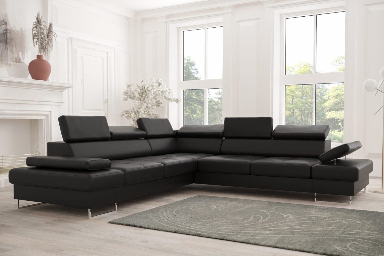 Friderik-EU Ecksofa Echtes Leder GALAXY MAX günstig online kaufen