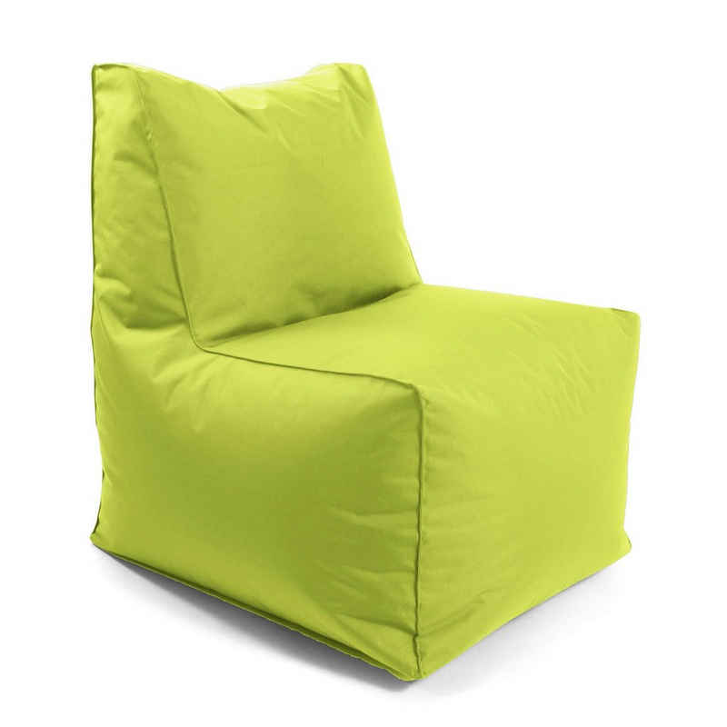 mokebo Sitzsack Der Ruhepol (für drinnen & draußen), Outdoor Sessel, Bean Bag, Relaxsessel für Kinder & Erwachsene Grün