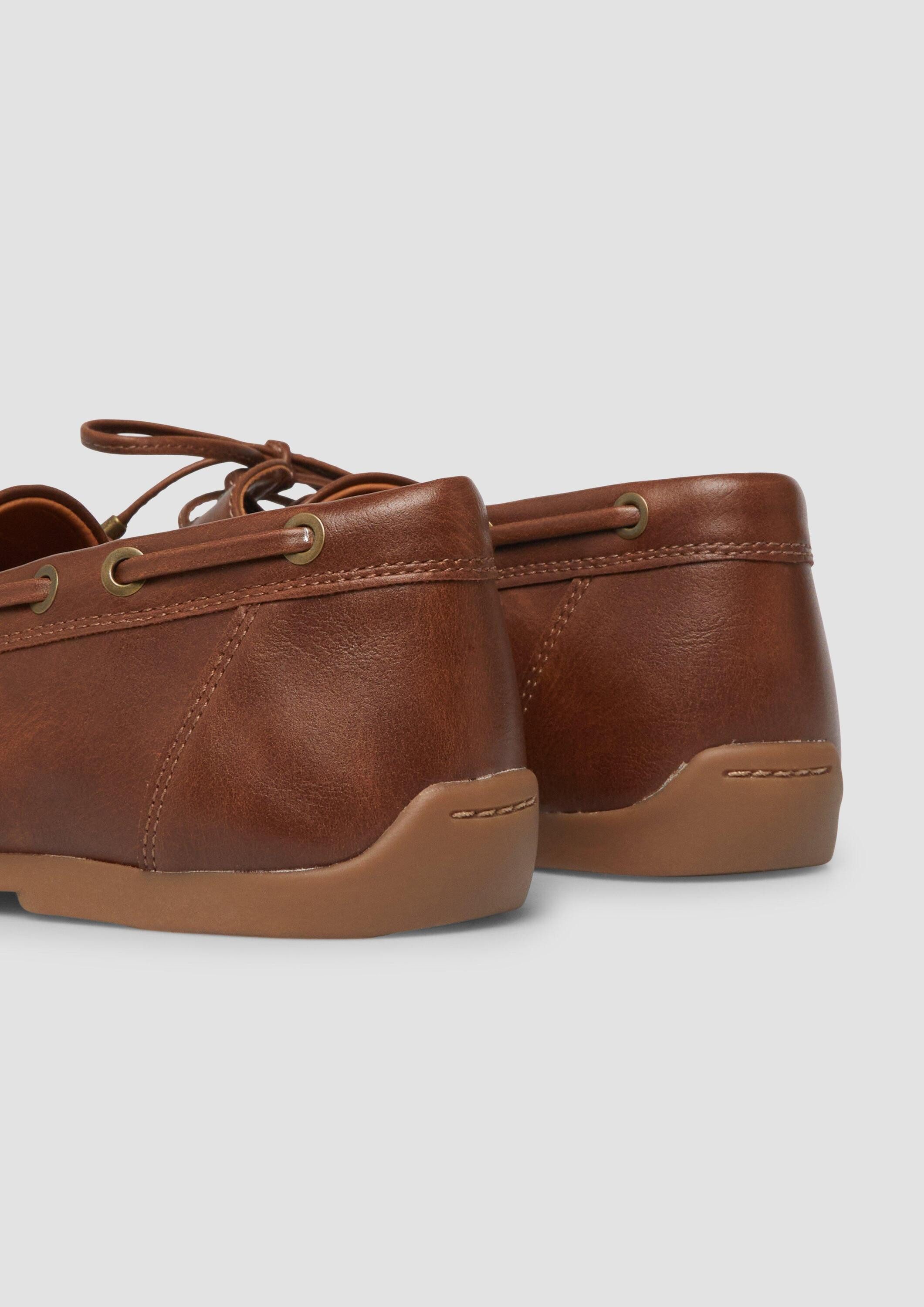 s.Oliver Slipper Schnürschuh Loafer mit Schnür-Detail