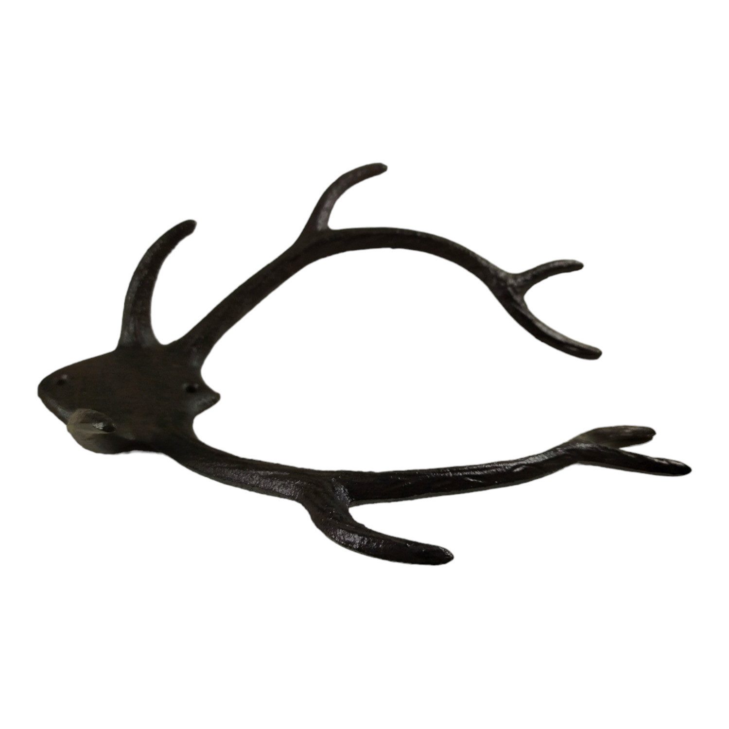 FTWdesign Kleiderhaken Kleiderhaken Hirschgeweih Deko Jagd Garderobenhaken aus Gusseisen