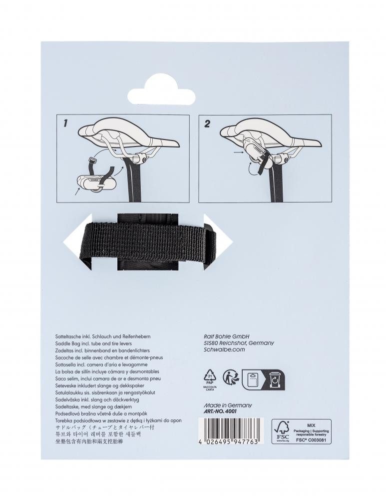 Schwalbe Fahrradtasche Schwalbe AEROTHAN Satteltasche Roadbike (inkl. SV16E 28/35-622) ROT -