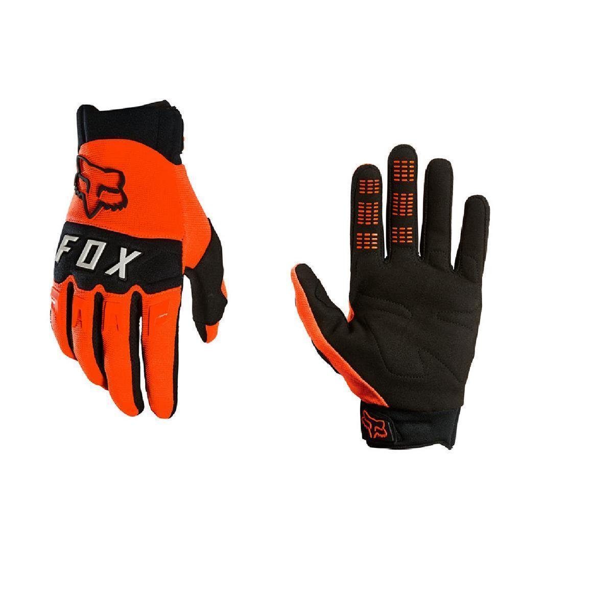 Racing Glove Motorradhandschuhe orange Fox Fox S schwarz/ Handschuhe Dirtpaw