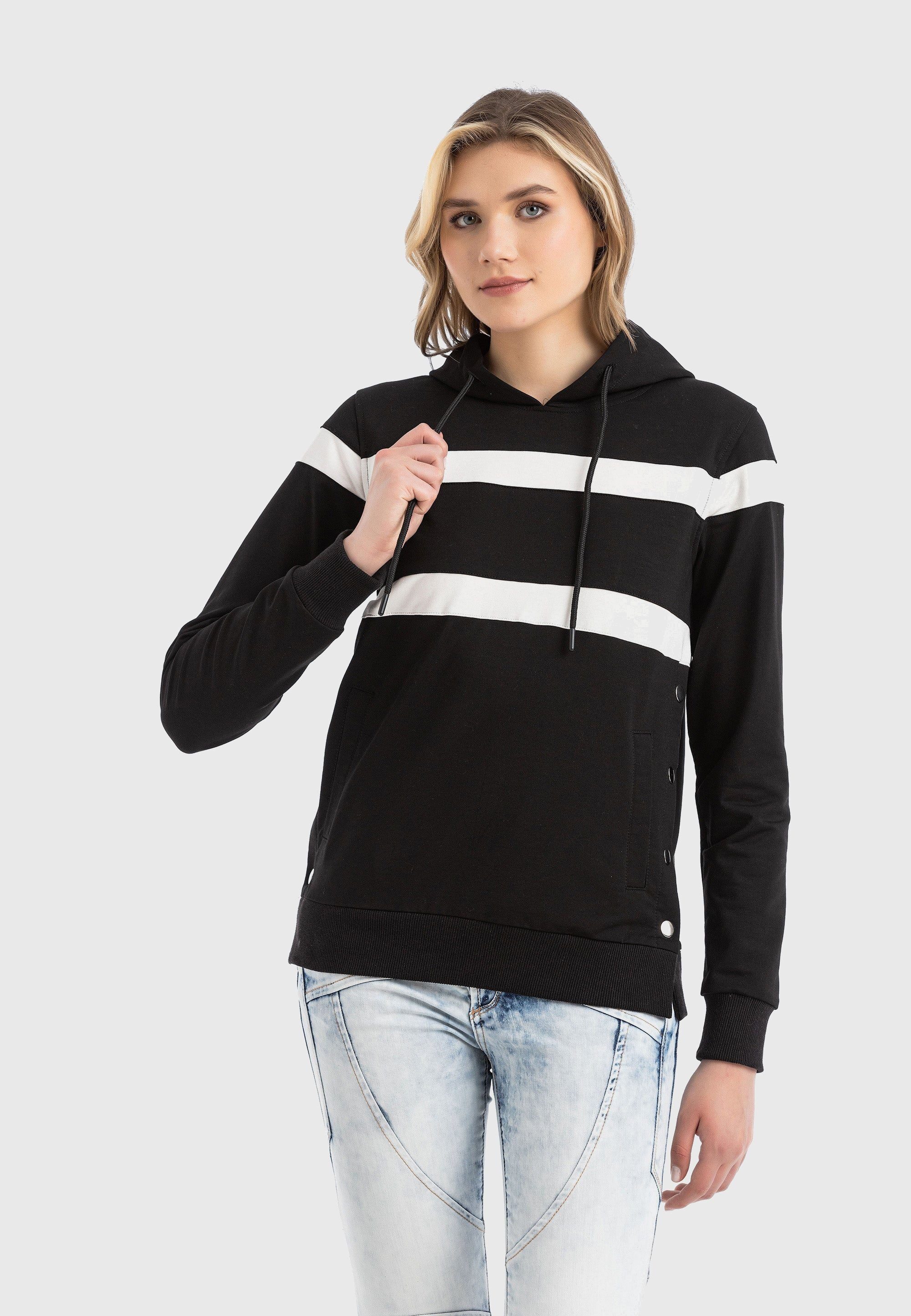 Cipo & Baxx Sweatshirt HOODIE SWEATSHIRT (1-tlg) Ein Must-have für deine Garderobe