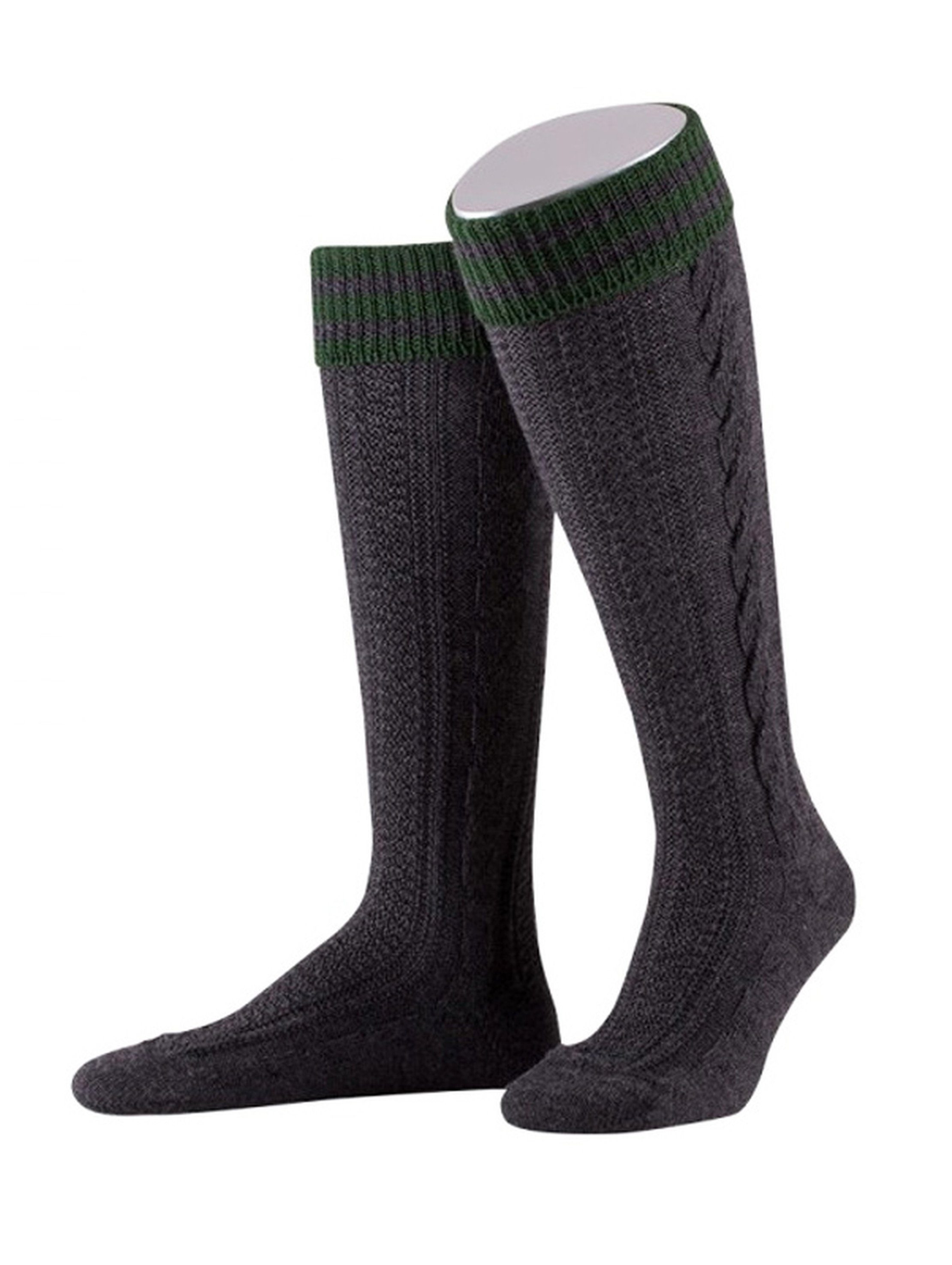 Almbock Trachtensocken Kniestrumpf Königssee (1-Paar) anthrazit günstig online kaufen