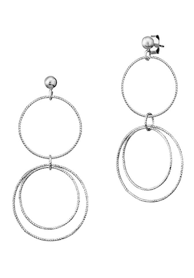 Der Kettenmacher Paar Ohrstecker RING DESIGN 3, RK2-OR1G, RK2-OR1S