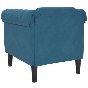 vidaXL Sofa Sessel Blau Samt