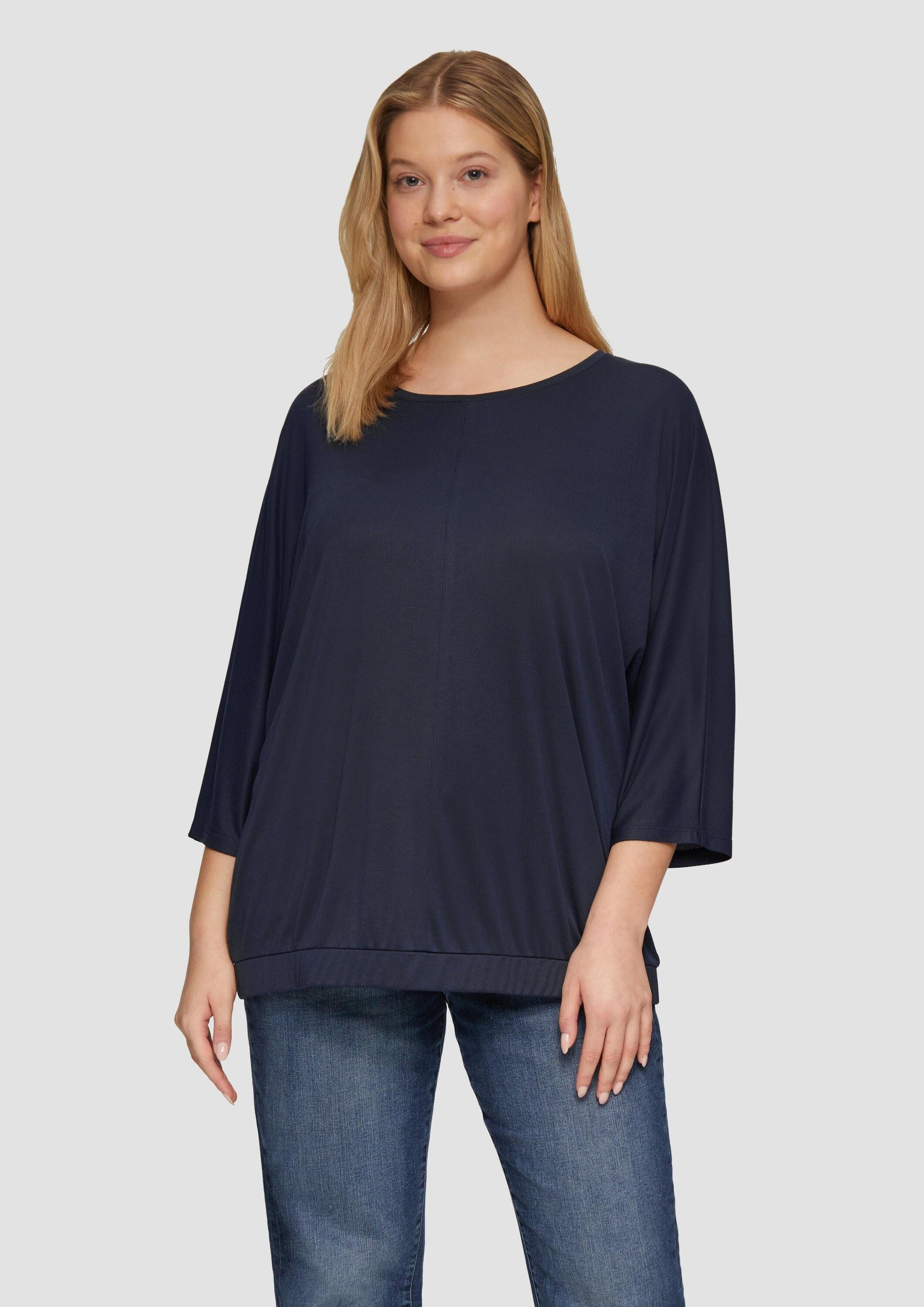 s.Oliver 3/4-Arm-Shirt T-Shirt O-Shape-Shirt mit Fledermausarm günstig online kaufen