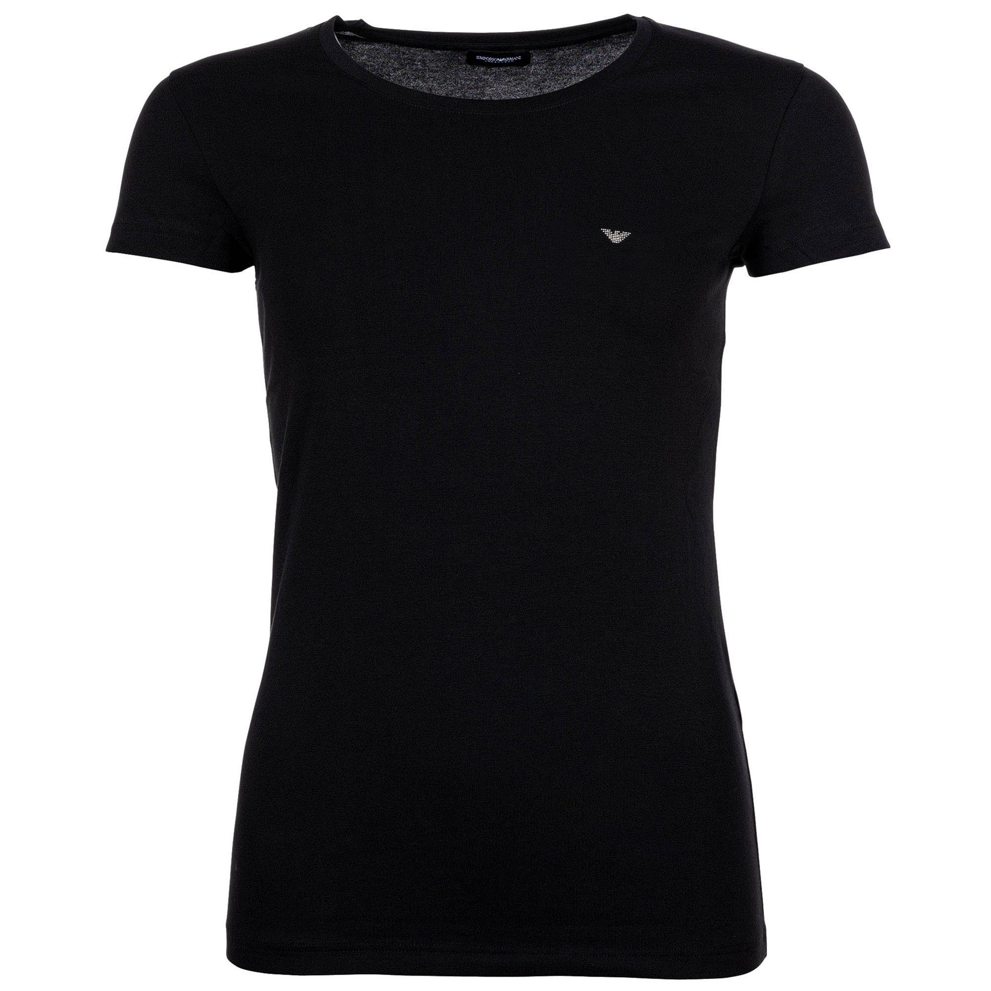 Emporio Armani T-Shirt Damen T-Shirt 1er Pack Viskose ESSENTIAL STUDS (Packung, 1er Pack)