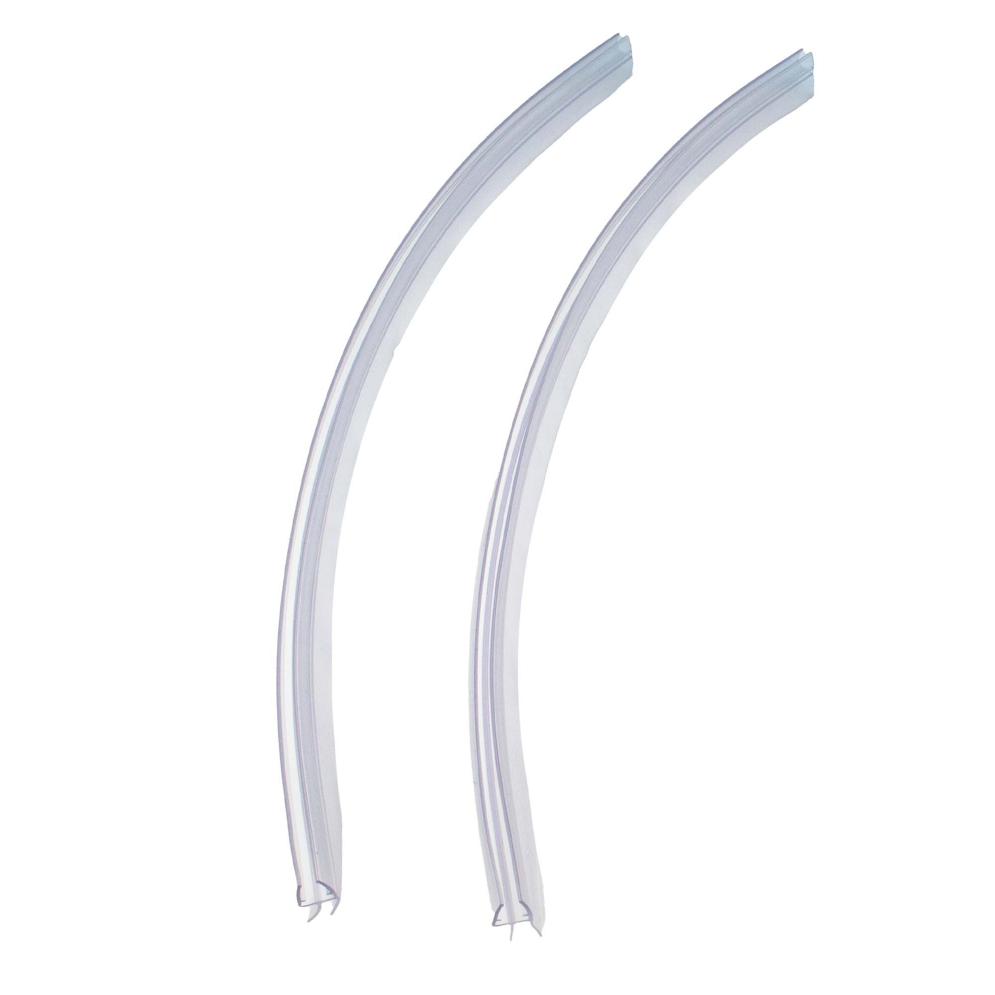 Fermit Duschdichtung 2-er Set Universal Duschtür - Dichtung - Runddusche - Doppellippe geb.