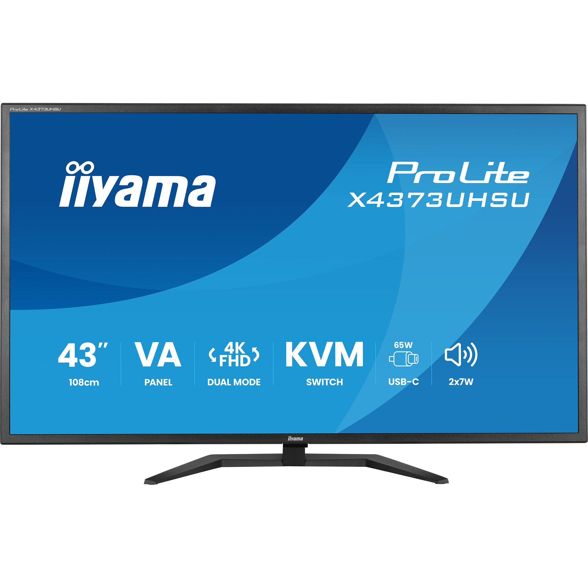 Iiyama iiyama ProLite X4373UHSU-B2, LED-Monitor, TFT-Monitor (3840 x 2160 px)