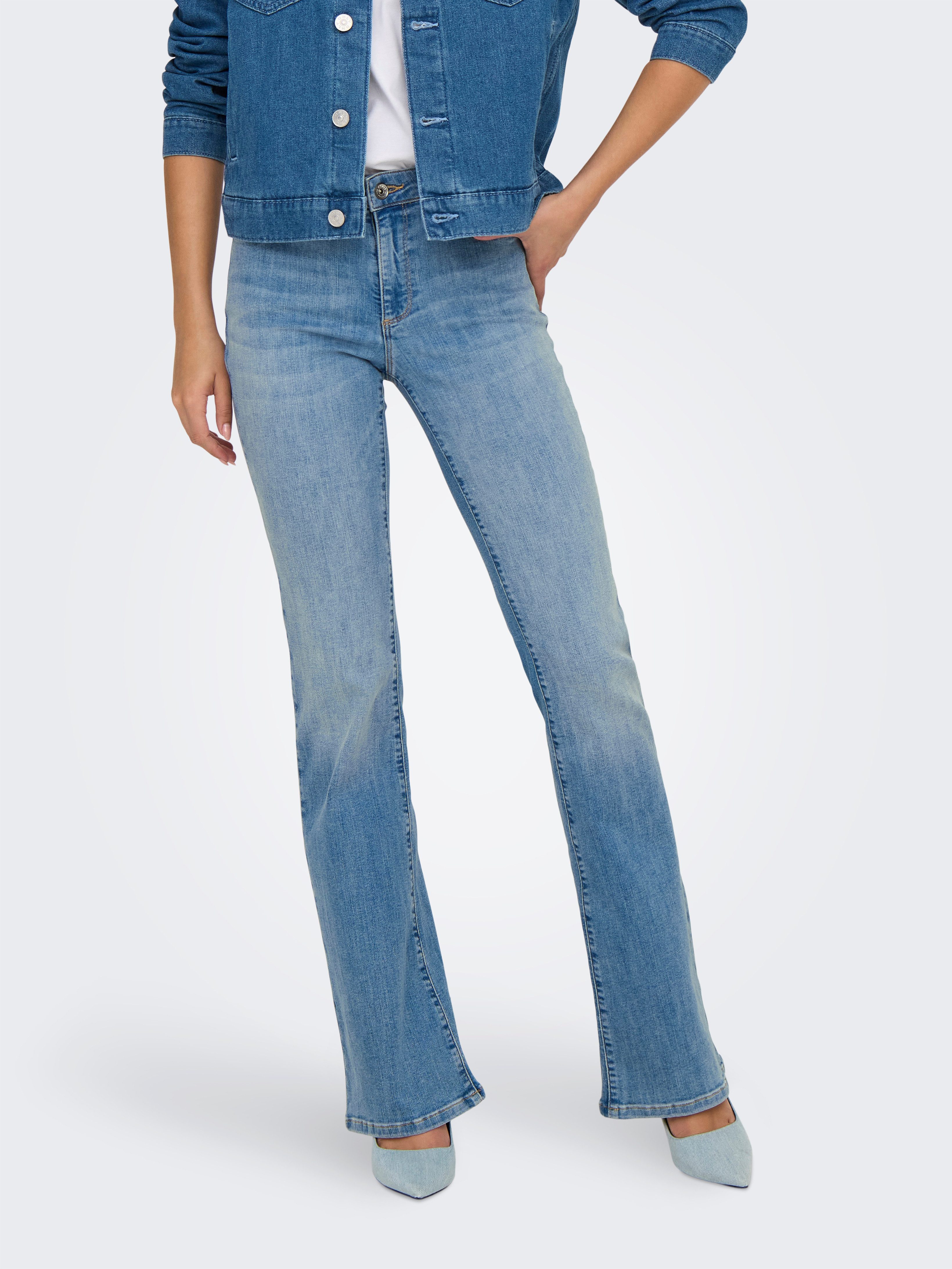 ONLY Bootcut-Jeans ONLANN MID FLARED DNM günstig online kaufen