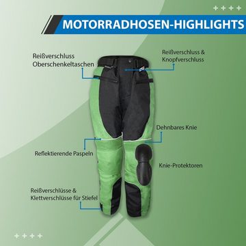 RadMasters Motorradhose GW321T Green Damen Motorradhose Kombigeeignet Textil GRÜN