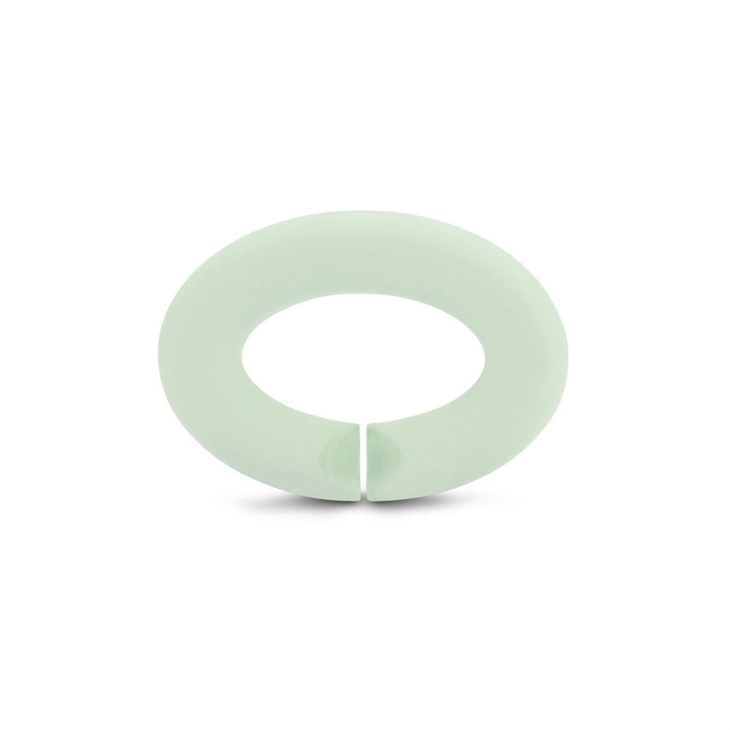 X Jewellery Bead Mint Grün, Rubber X, XRUBE-00026