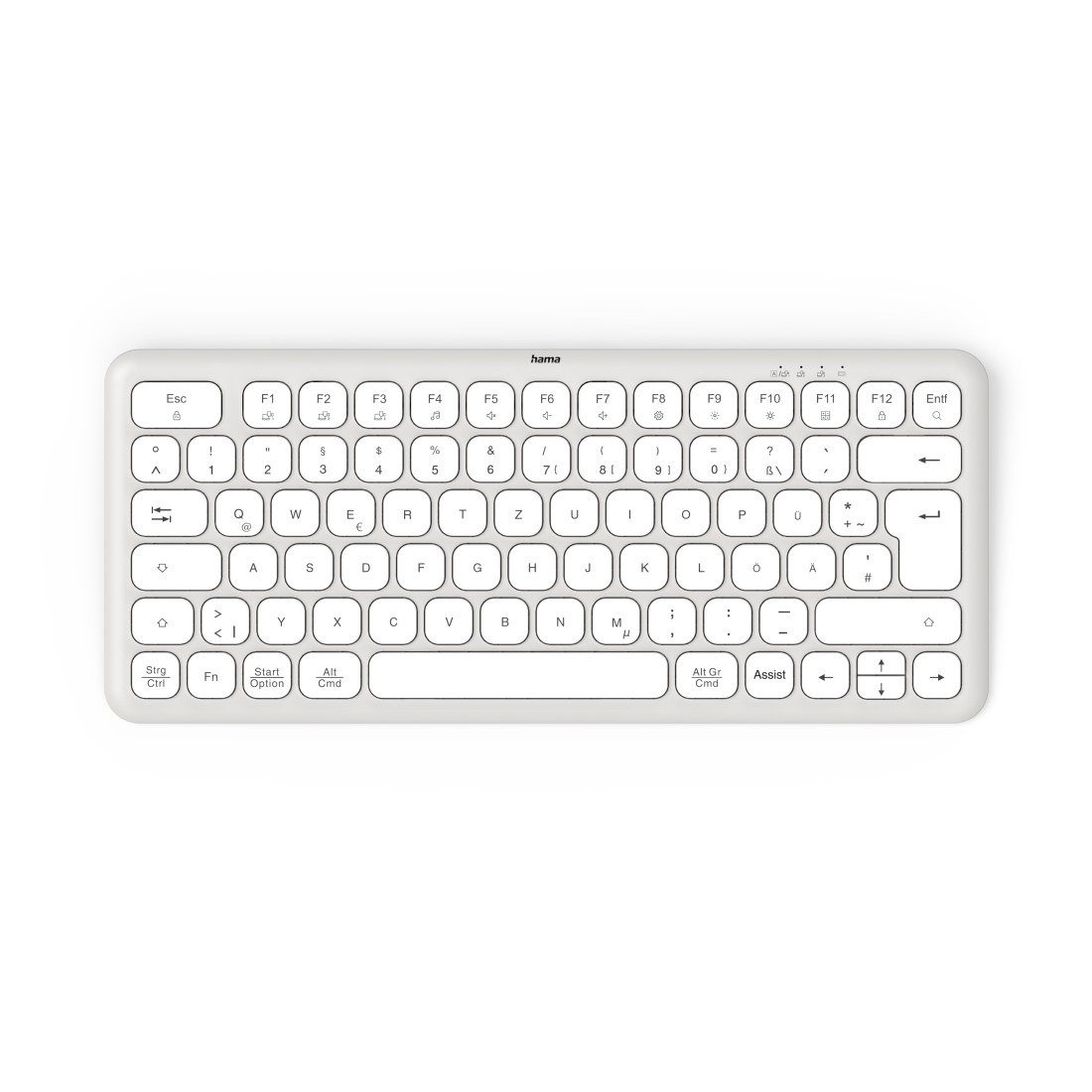 Tastatur WK-500 (kabellos, QUERTZ, Multi-Device, klein) Tastatur