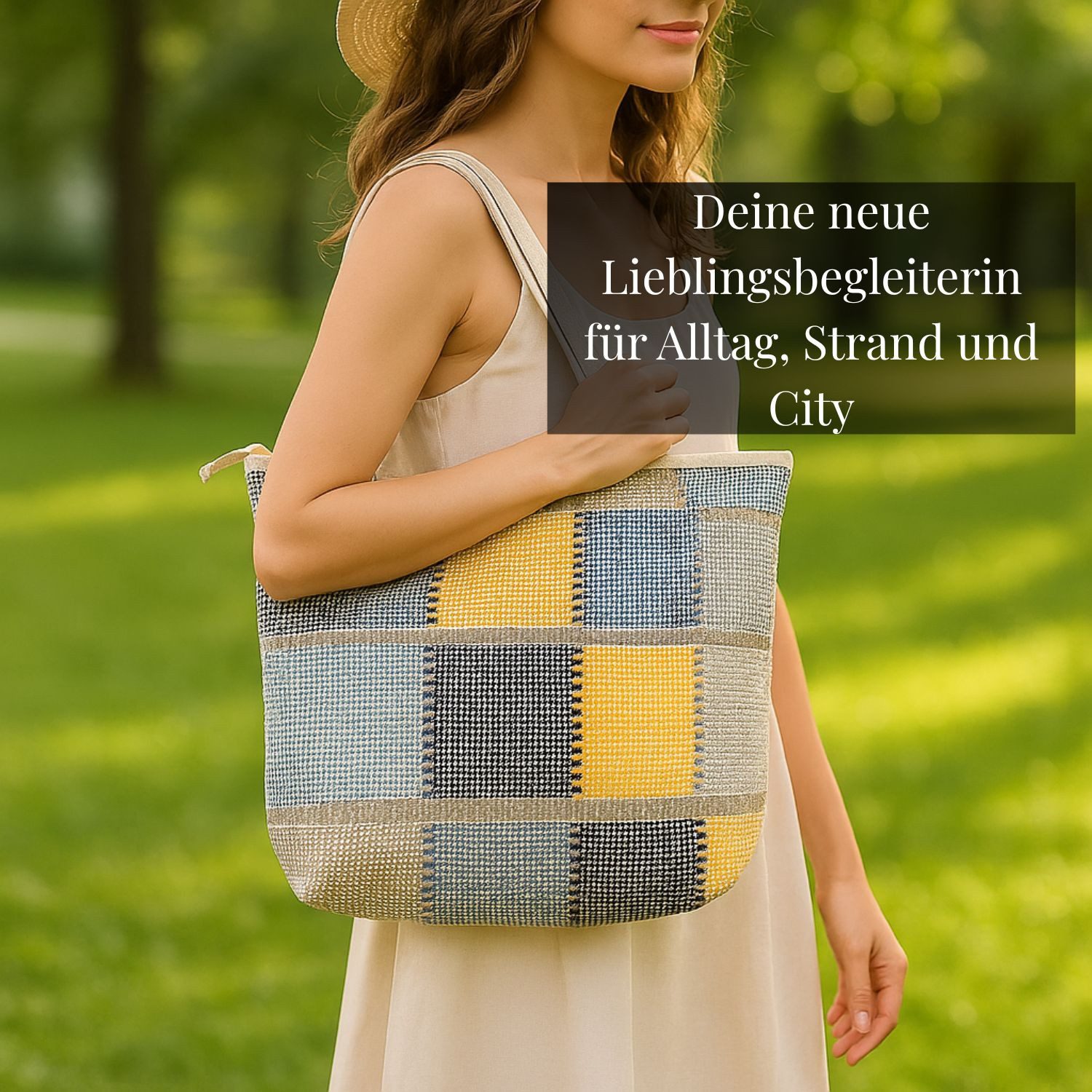Marrakesch Orient & Mediterran Interior Schultertasche Boho Tasche Kalpur Motiv 4 Schultertasche aus Baumwolle in Bunt 40 cm (1-tlg), Handarbeit