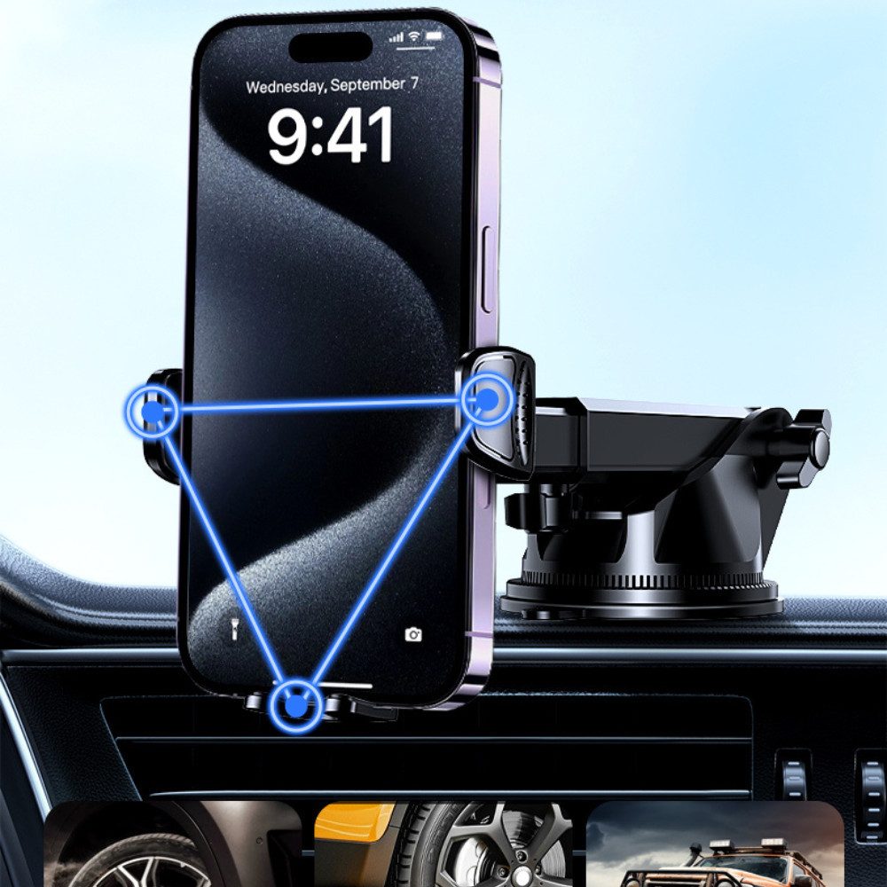 NEXGEN LUXUS HANDY-ZUBEHÖR Smartphone-Halterung Handy-Halterung Autohalter Lüftung Armaturenbrett KFZ Halter