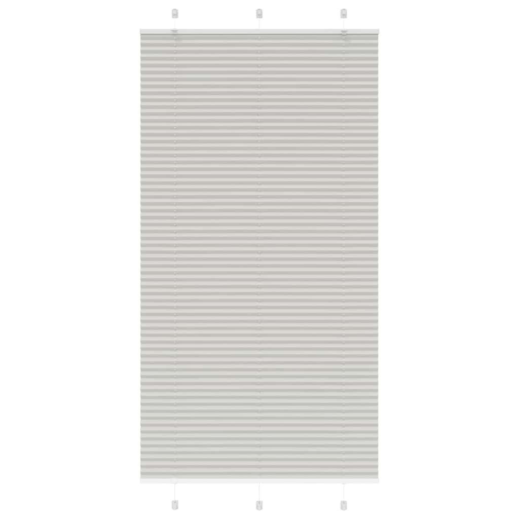 vidaXL Plissee, Plissee Hellgrau 105x200 cm günstig online kaufen