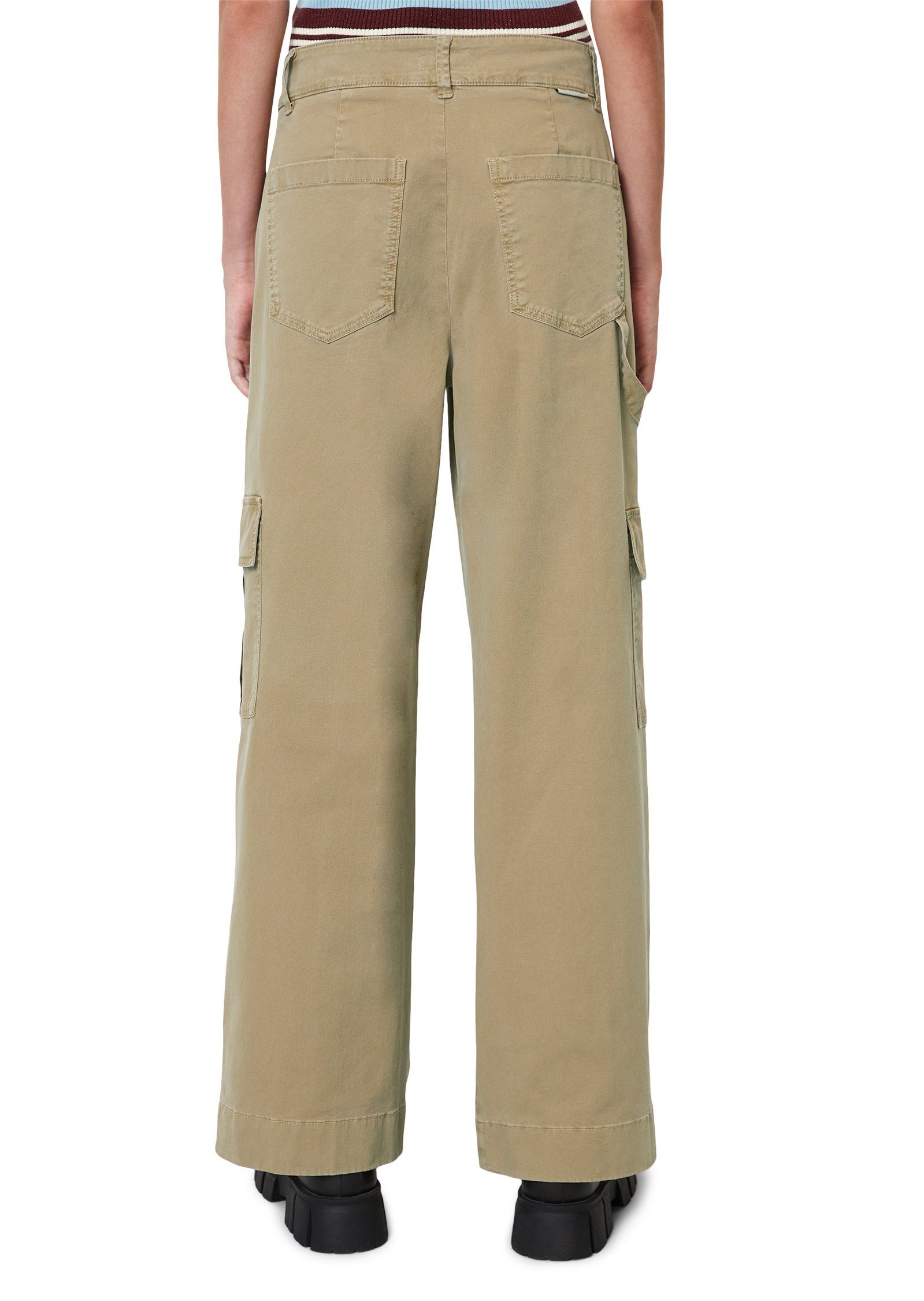 Marc O'Polo DENIM beige Twill-Qualität Chinohose aus